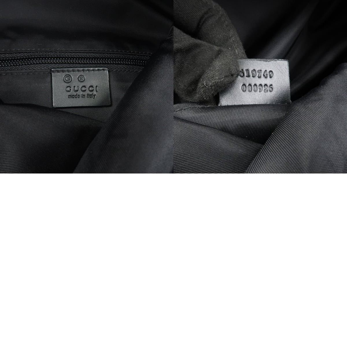 Gucci Gucci Web Canvas & Leather Backpack Black Size ONE SIZE - 8 Thumbnail