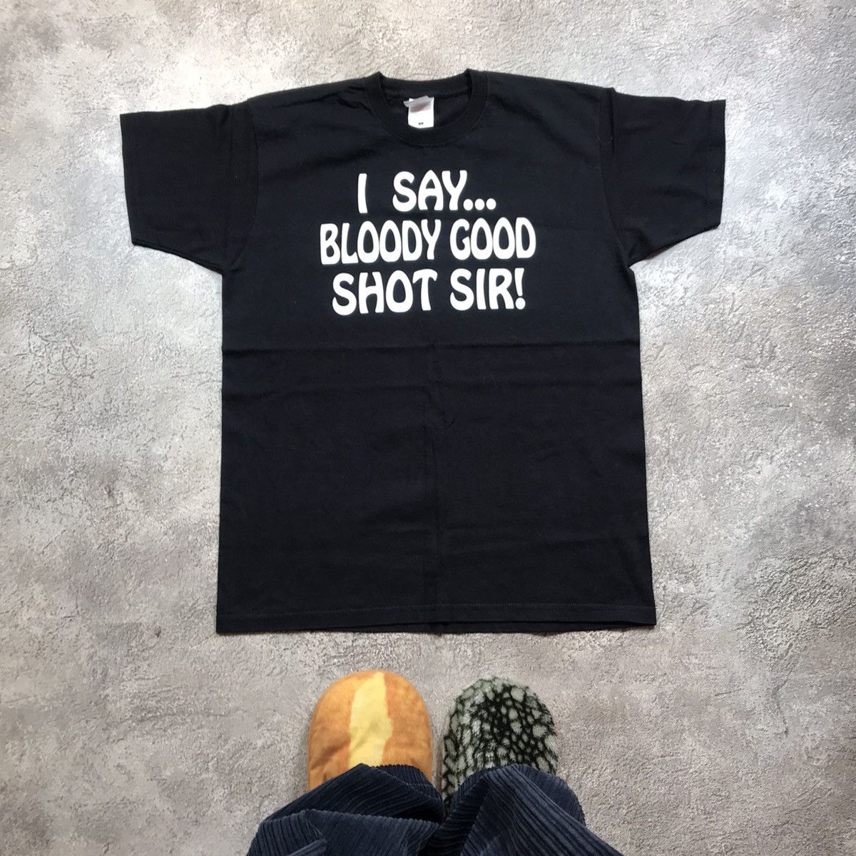 Vintage Vintage 90s Graphic Tee Funny Slogan Blokecore Humor Boxy L Size US L / EU 52-54 / 3 - 1 Thumbnail
