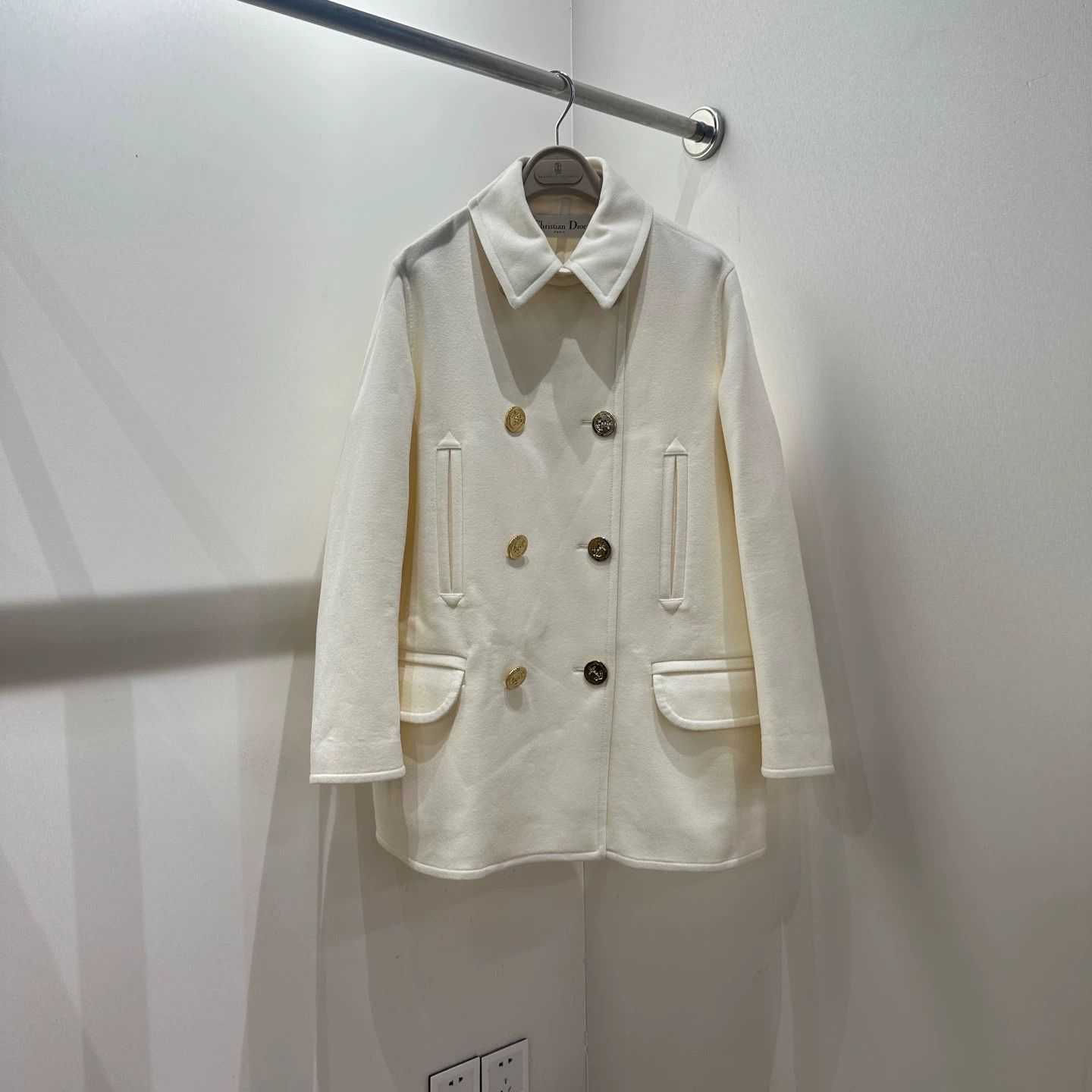 Christian Dior Monsieur Christian Dior apr183 Wool Classic Coat Women's 38 Size S / US 4 / IT 40 - 1 Thumbnail