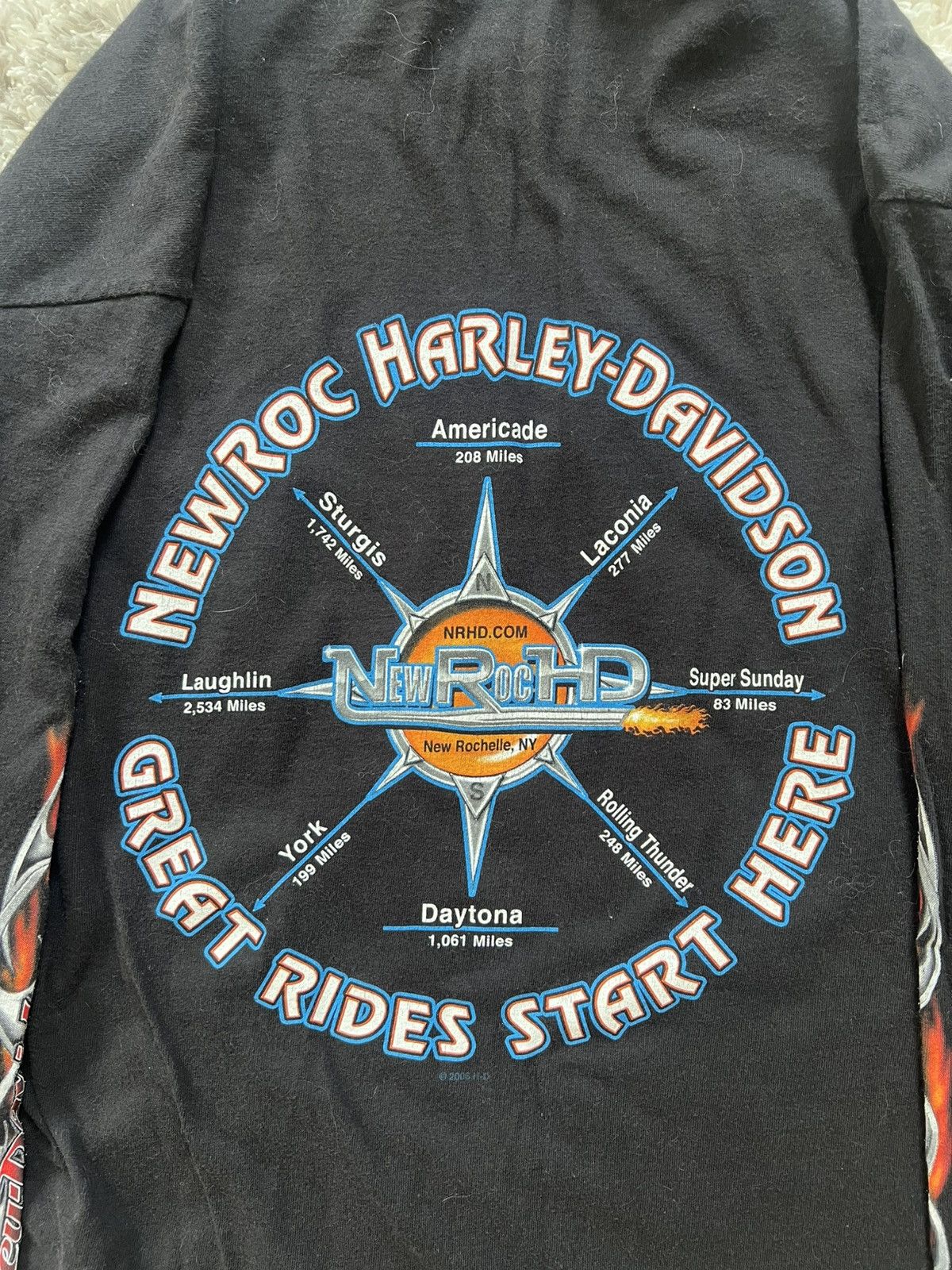 Harley Davidson Harley Davidson New York Biker Flames Longsleeve Size US L / EU 52-54 / 3 - 4 Thumbnail