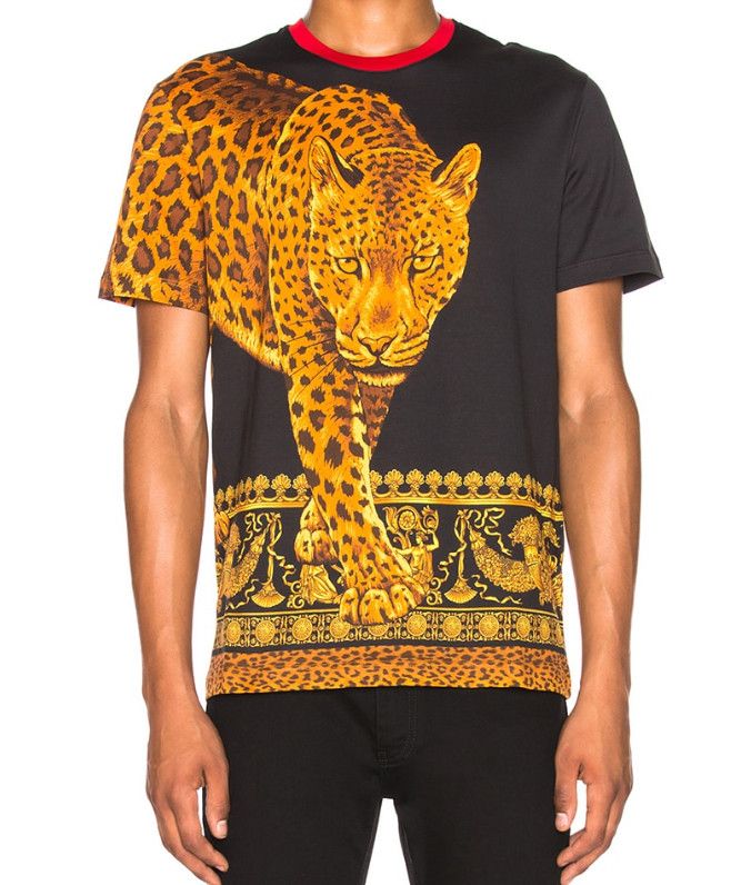 Versace VERSACE Jaguar T-Shirt in Black Print Size L Size US L / EU 52-54 / 3 - 1 Thumbnail