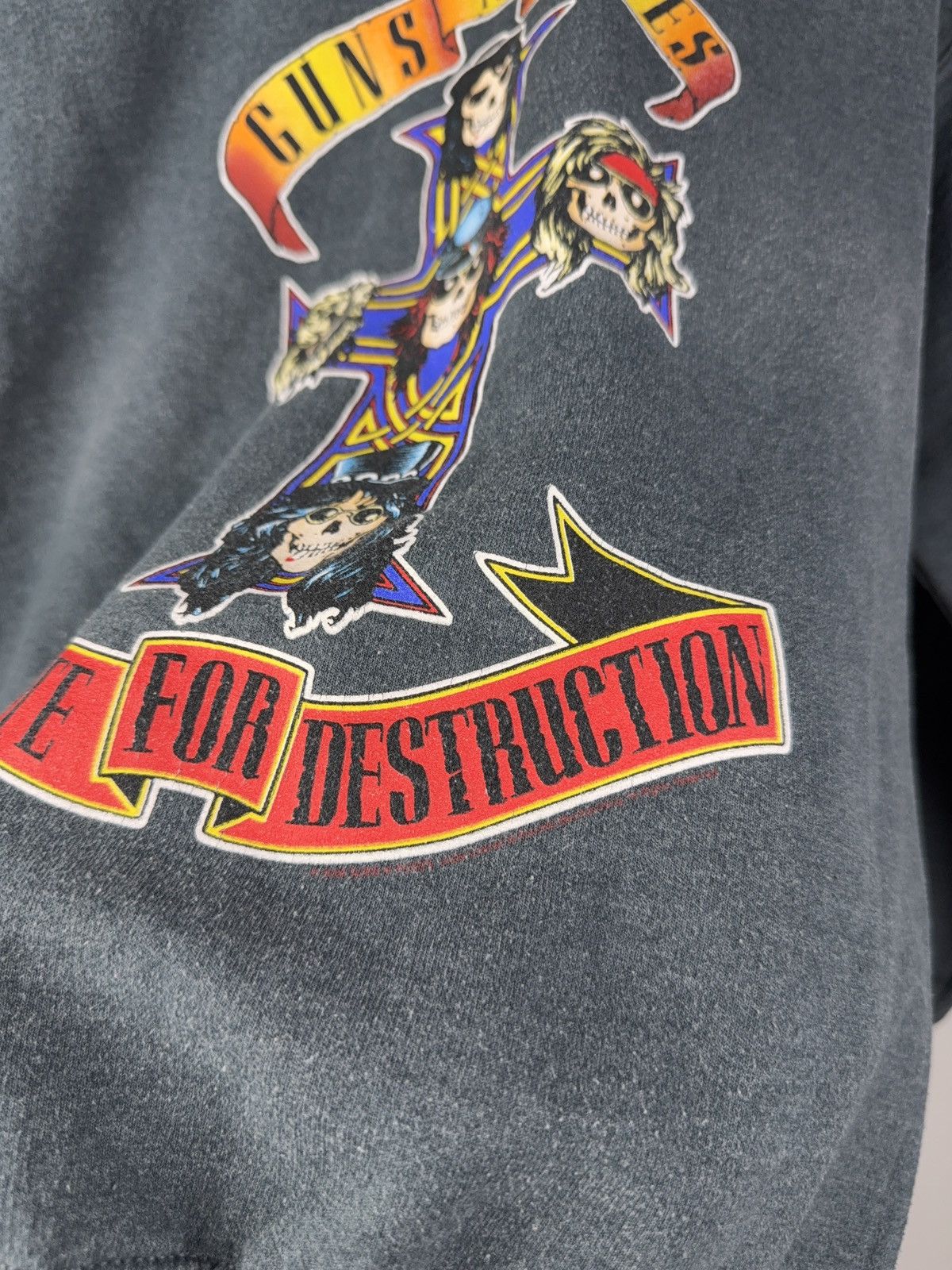 Band Tees × Guns N' Roses × Vintage Vintage 2008 Guns N Roses Distressed Sweatshirt Crewneck 90s Size US S / EU 44-46 / 1 - 4 Thumbnail