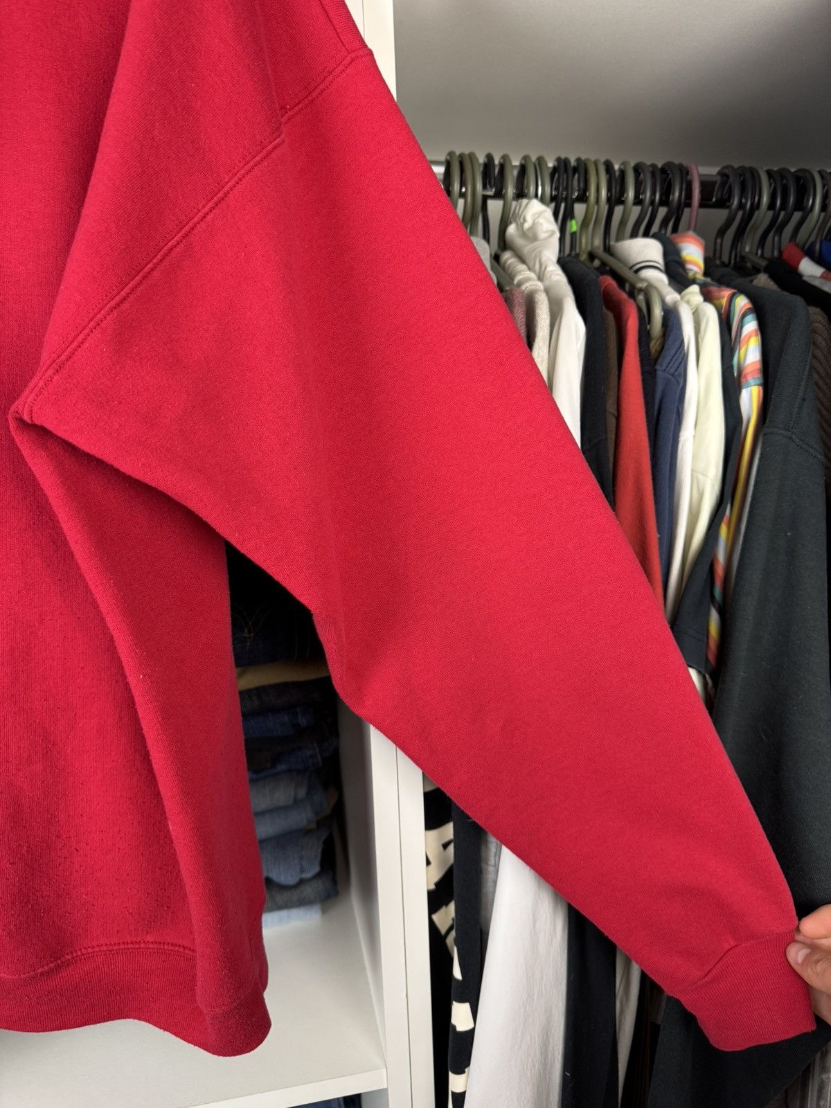 Hanes Hanes Red Blank Hoodie Size US XL / EU 56 / 4 - 21 Thumbnail