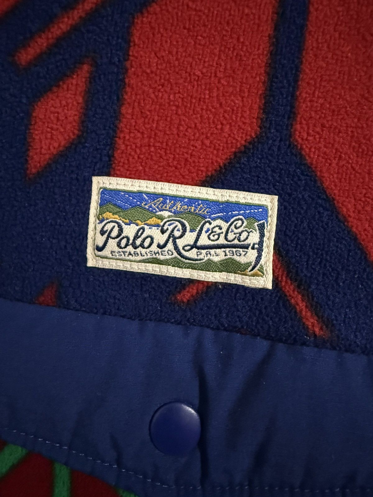 Polo Ralph Lauren Fair Isle Brushed Fleece Pullover Size US L / EU 52-54 / 3 - 2 Thumbnail