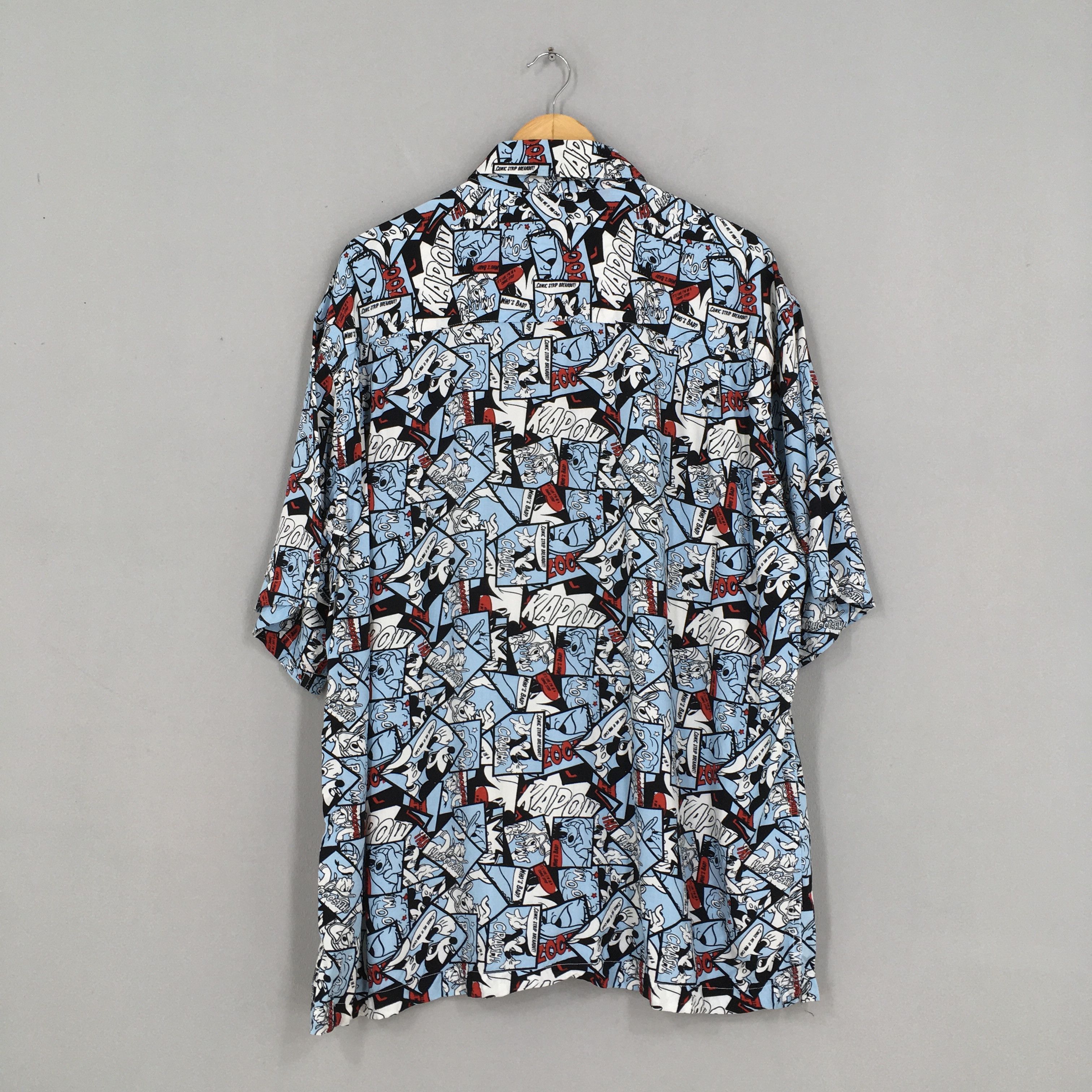 Disney × Mickey Mouse Vintage Mickey Mouse Disney Hawaii Rayon Shirt Men 3Xlarge Size US XXL / EU 58 / 5 - 7 Thumbnail