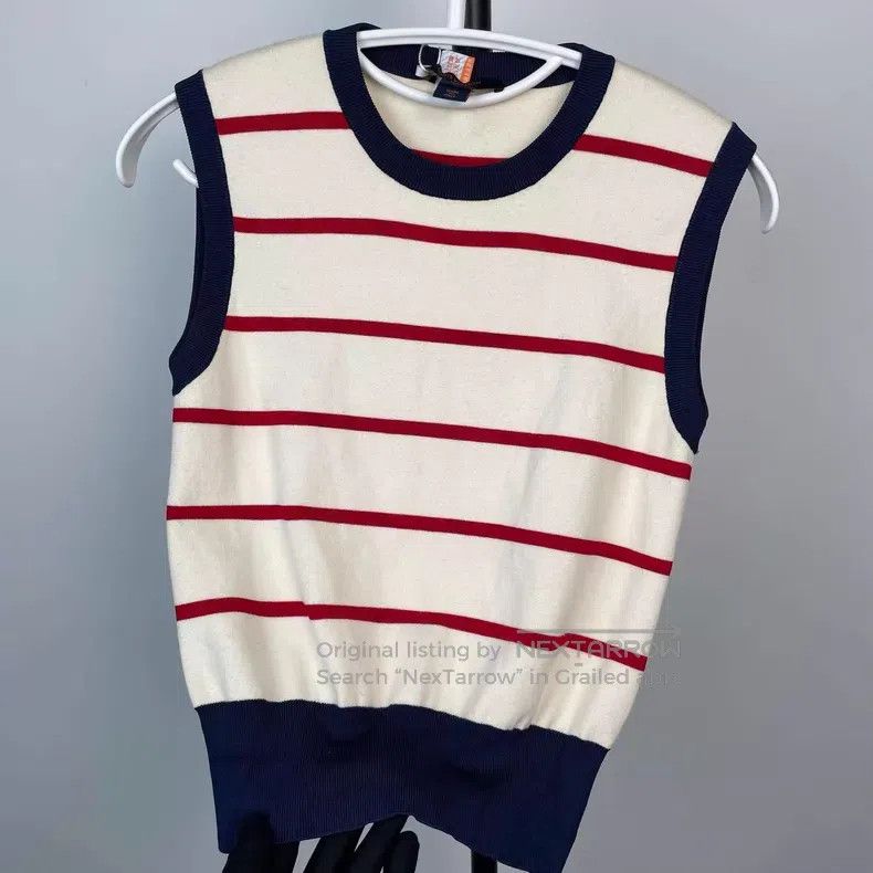 Louis Vuitton Louis Vuitton Knitted vest with red, white and blue stripe Size XS / US 0-2 / IT 36-38 - 2 Thumbnail