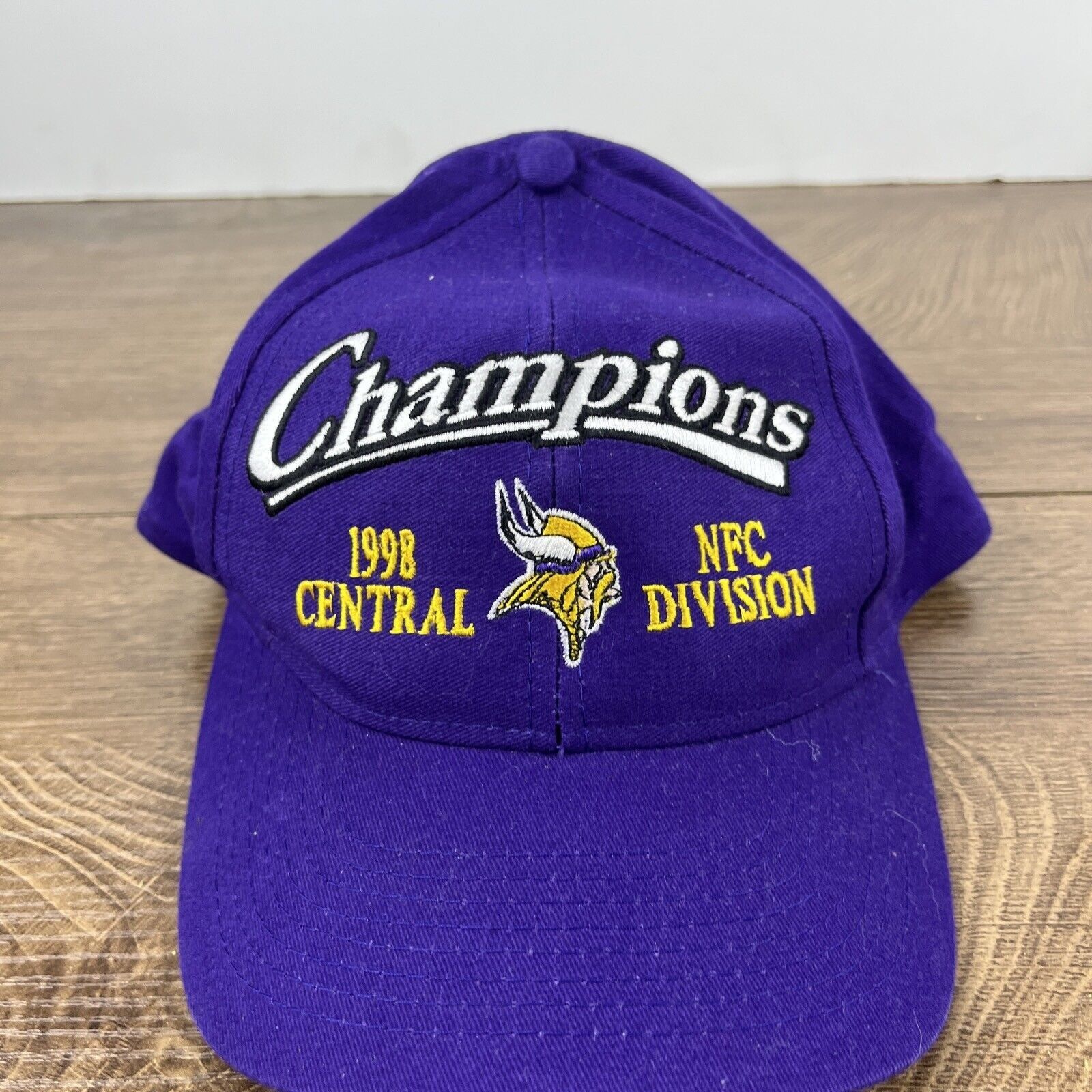 Other Minnesota Vikings Hat 1998 Division Champions Hat Adjustable Size ONE SIZE - 5 Thumbnail