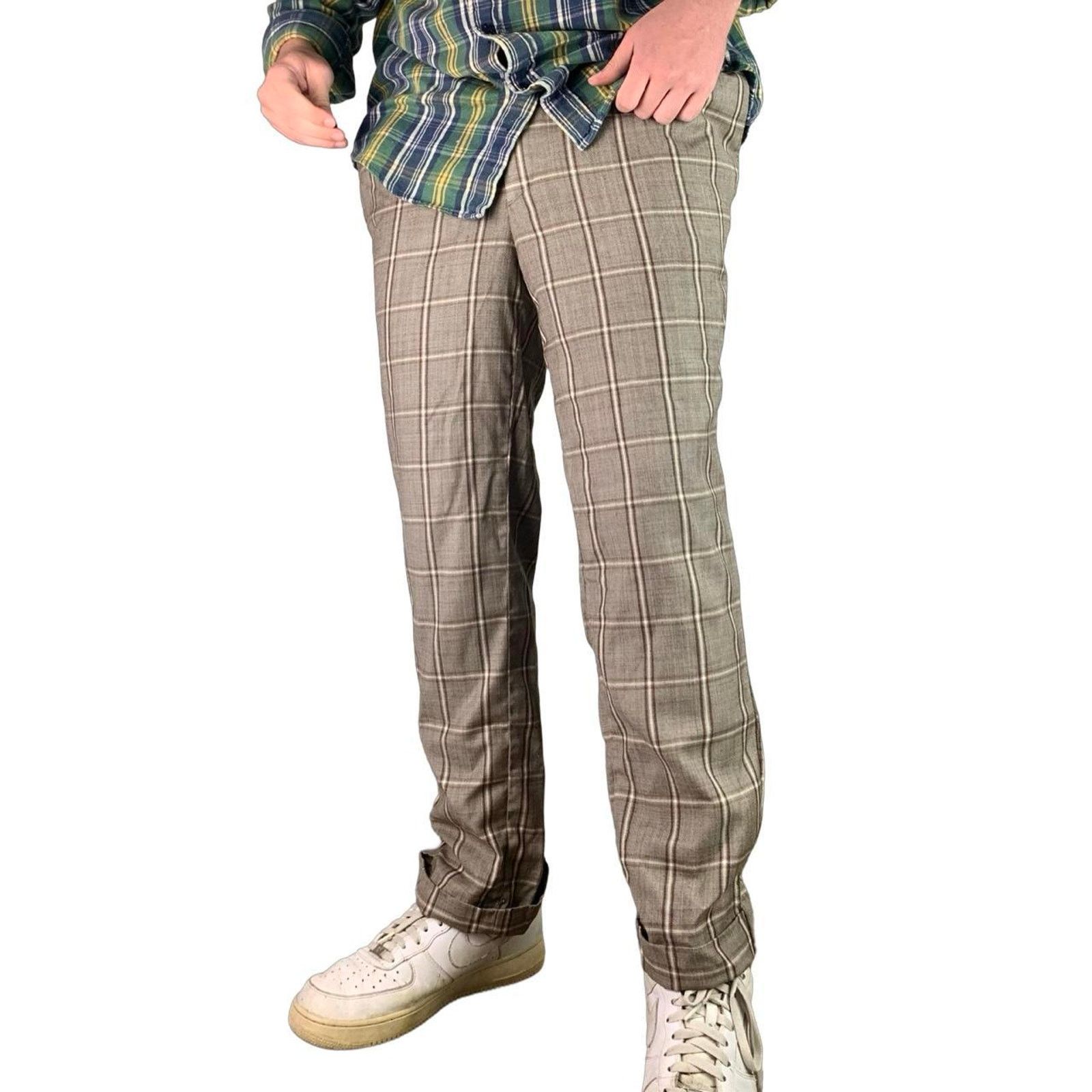 Vintage Vintage plaid pants Size US 34 / EU 50 - 3 Thumbnail