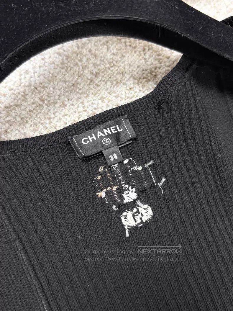 Chanel Chanel Sleeveless clover flower knitted bottom vest Size XS / US 0-2 / IT 36-38 - 7 Thumbnail