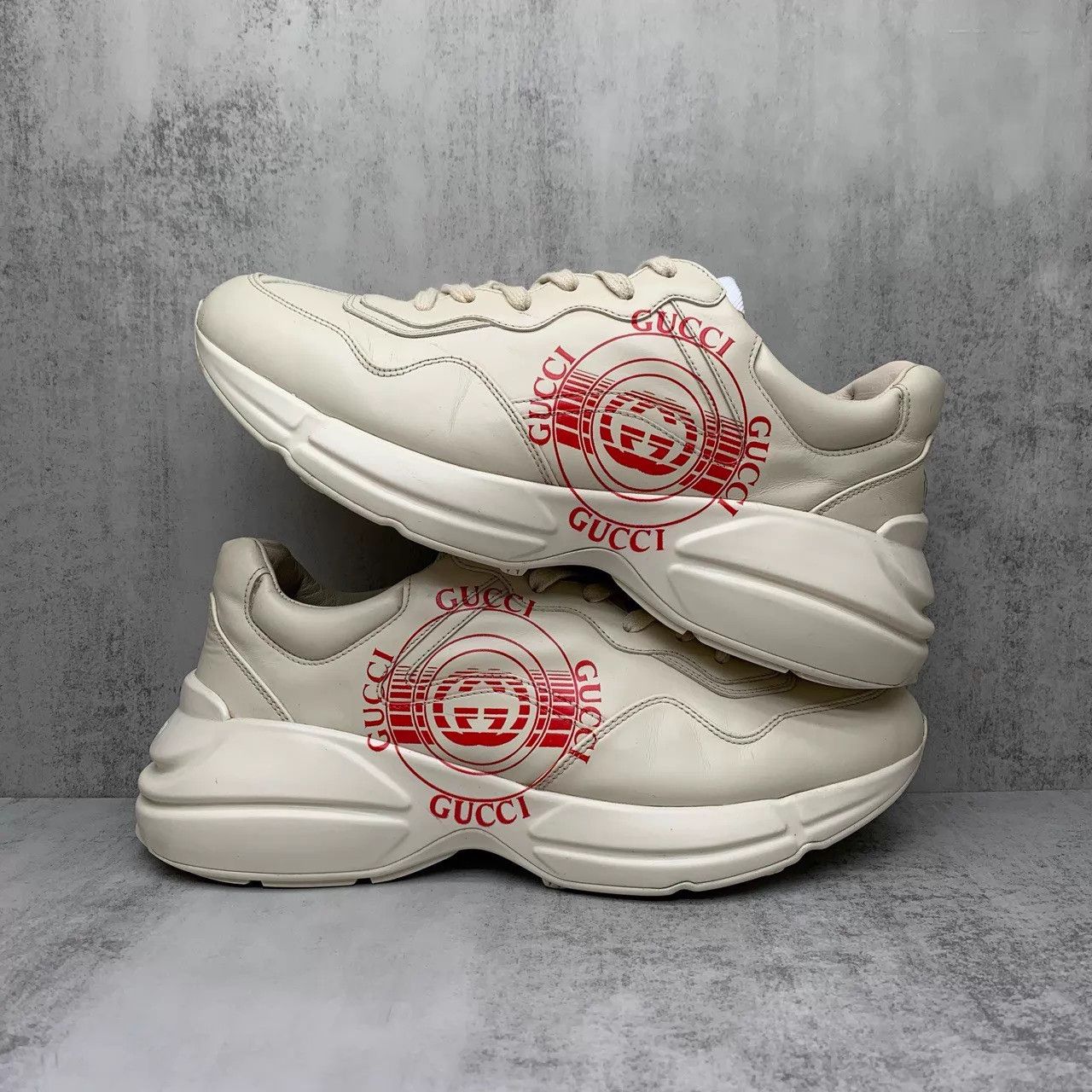 Gucci Gucci Red Record Dad Sneaker 43.5 95 New JZ1098 Size US 10.5 / EU 43-44 - 2 Thumbnail