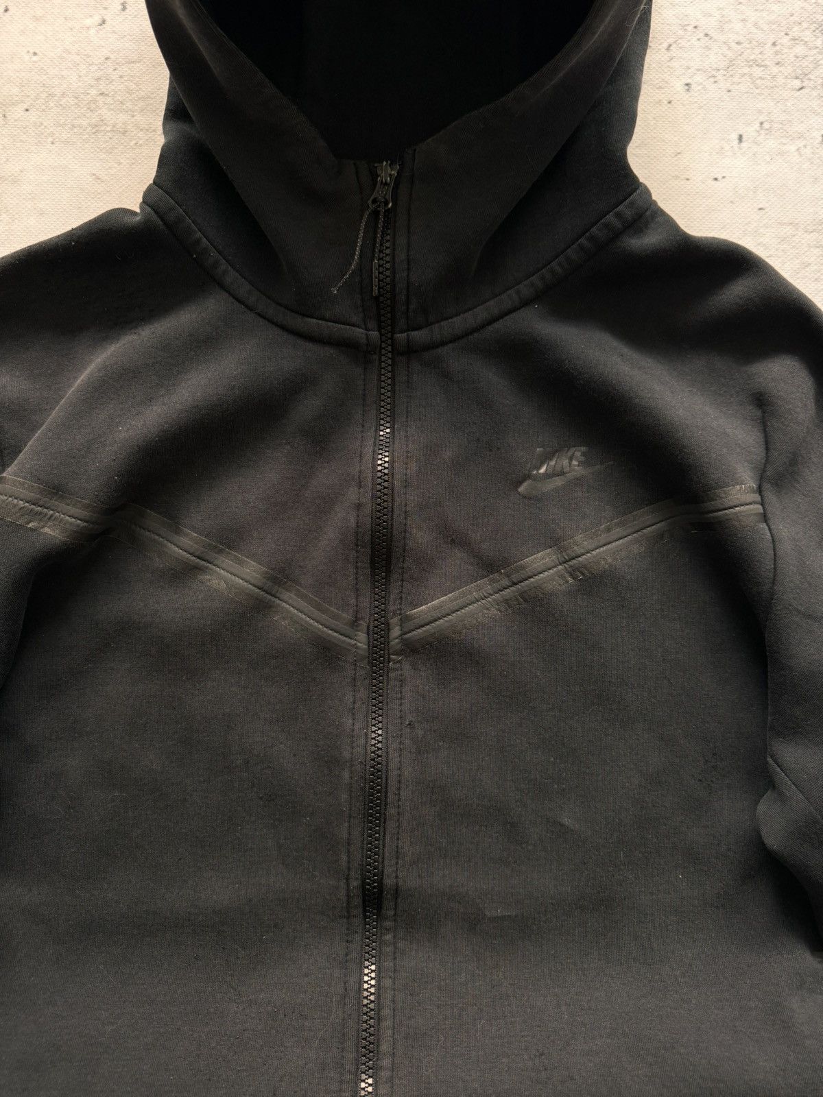 Nike × Vintage NIKE TECH FLEECE VINTAGE BASIC LOGO OVERSIZE BOXY ZIP HOODIE Size US L / EU 52-54 / 3 - 5 Thumbnail