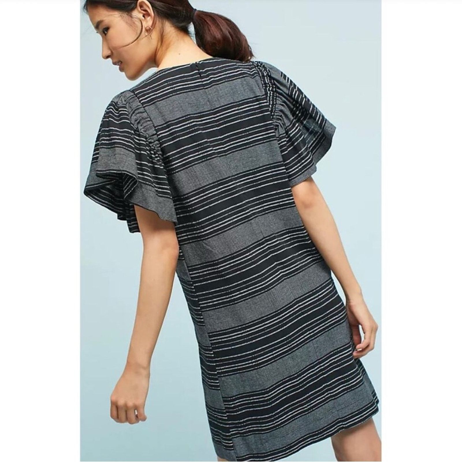 Anthropologie Anthropologie Moon River Denmark Striped Tunic Dress Size S / US 4 / IT 40 - 2 Thumbnail
