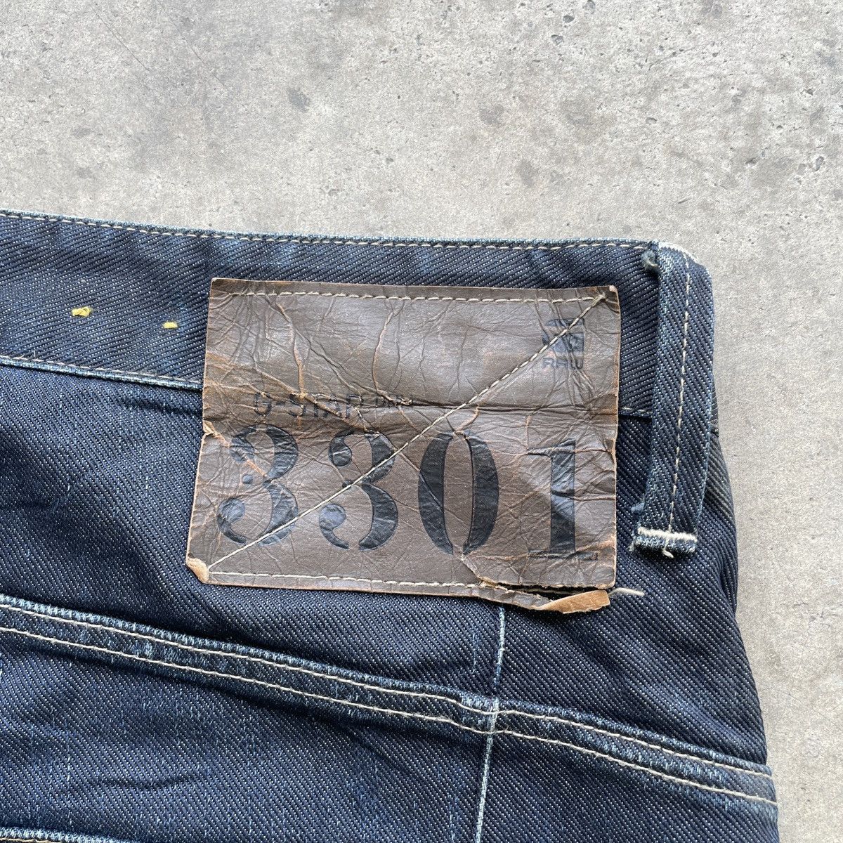 G-Star Vintage G-Star Raw 3301 Dark Blue Jeans Denim Pants W37 Size US 37 - 11 Thumbnail