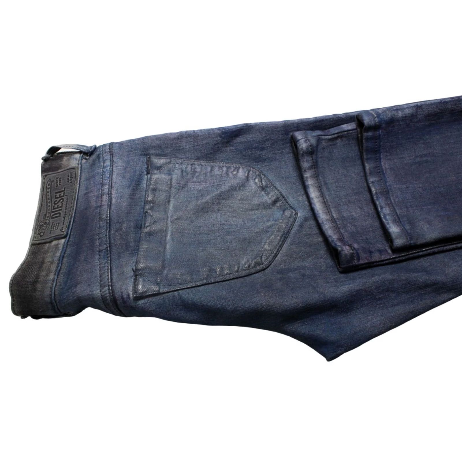 Diesel DIESEL Livier Super Slim-Jegging 0604M Stretch Jeans Women's W26 Slightly Coated Blue Size 26" / US 2 / IT 38 - 5 Thumbnail