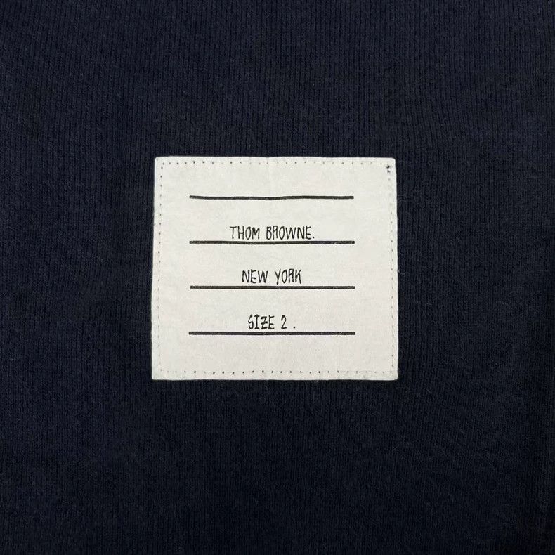 Thom Browne Thom Browne size2 Blue knit sports trousers Size US 27 - 5 Thumbnail