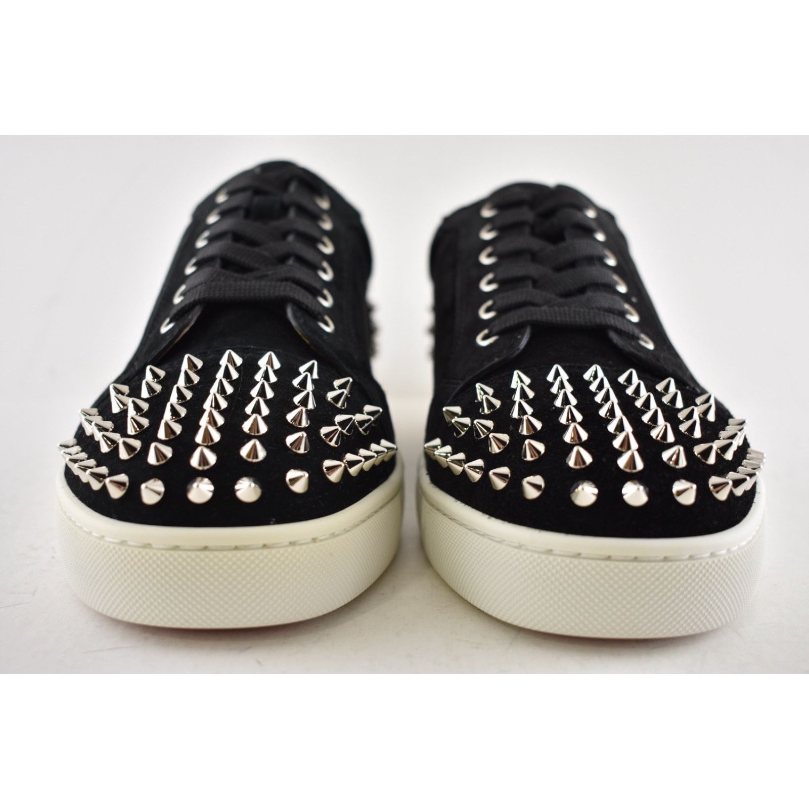 Christian Louboutin Christian Louboutin Men Seavaste 2 Flat Black Silver Spike Size US 11 / EU 44 - 7 Thumbnail