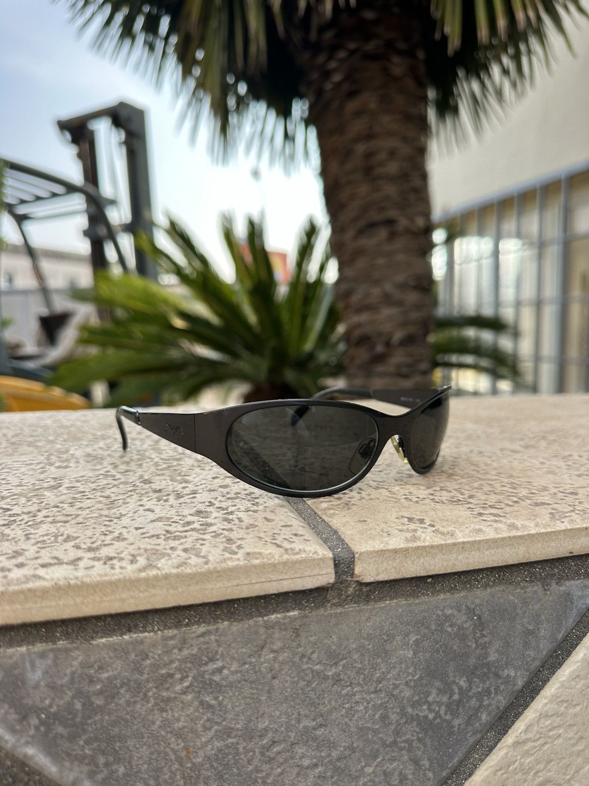 Emporio Armani Emperio Armani Sunglasses Dark Silver 067-S Size ONE SIZE - 1 Thumbnail