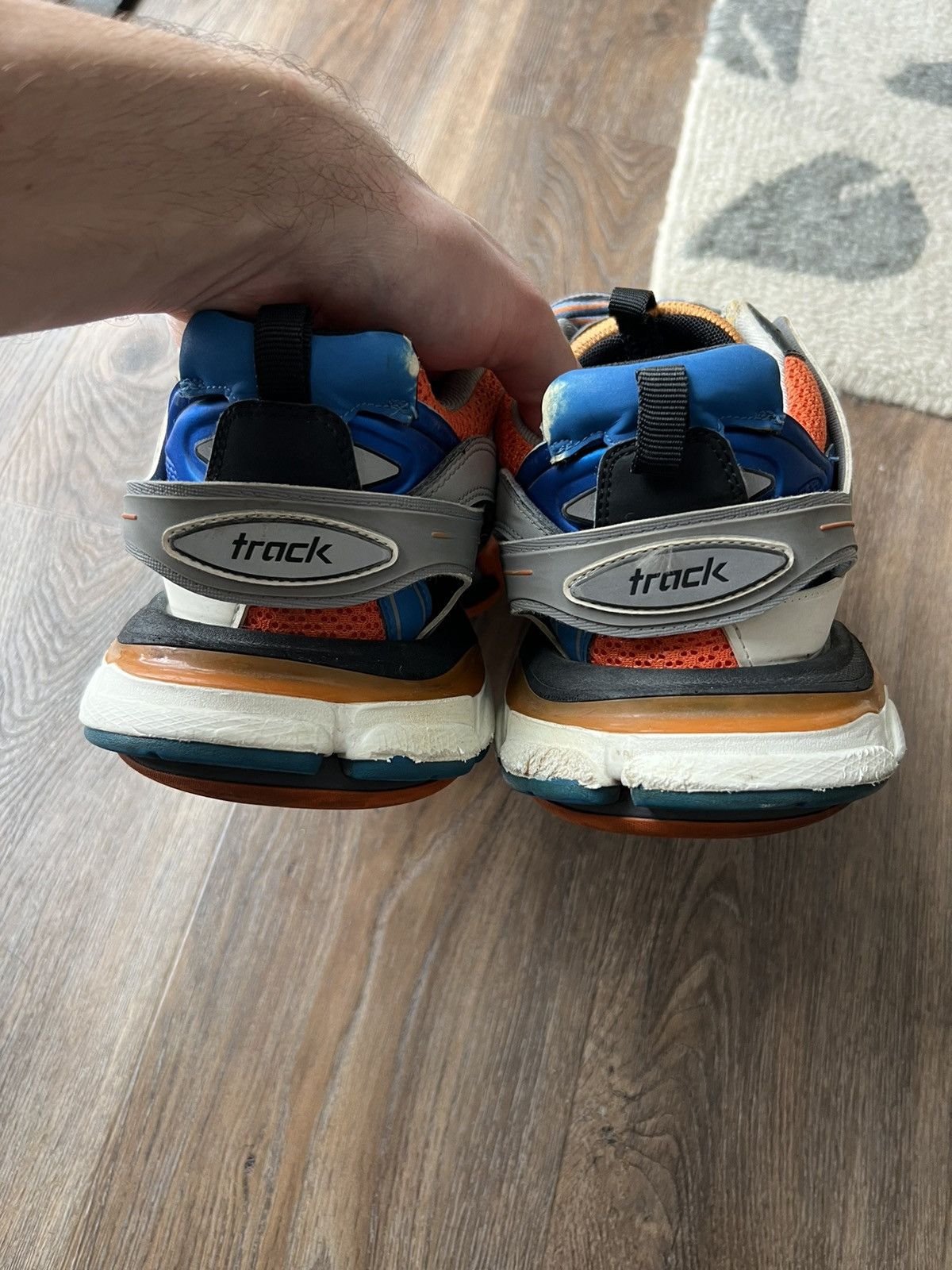 Balenciaga Balenciaga Track Trainer blue orange size 11 EU 44 Size US 11 / EU 44 - 5 Thumbnail