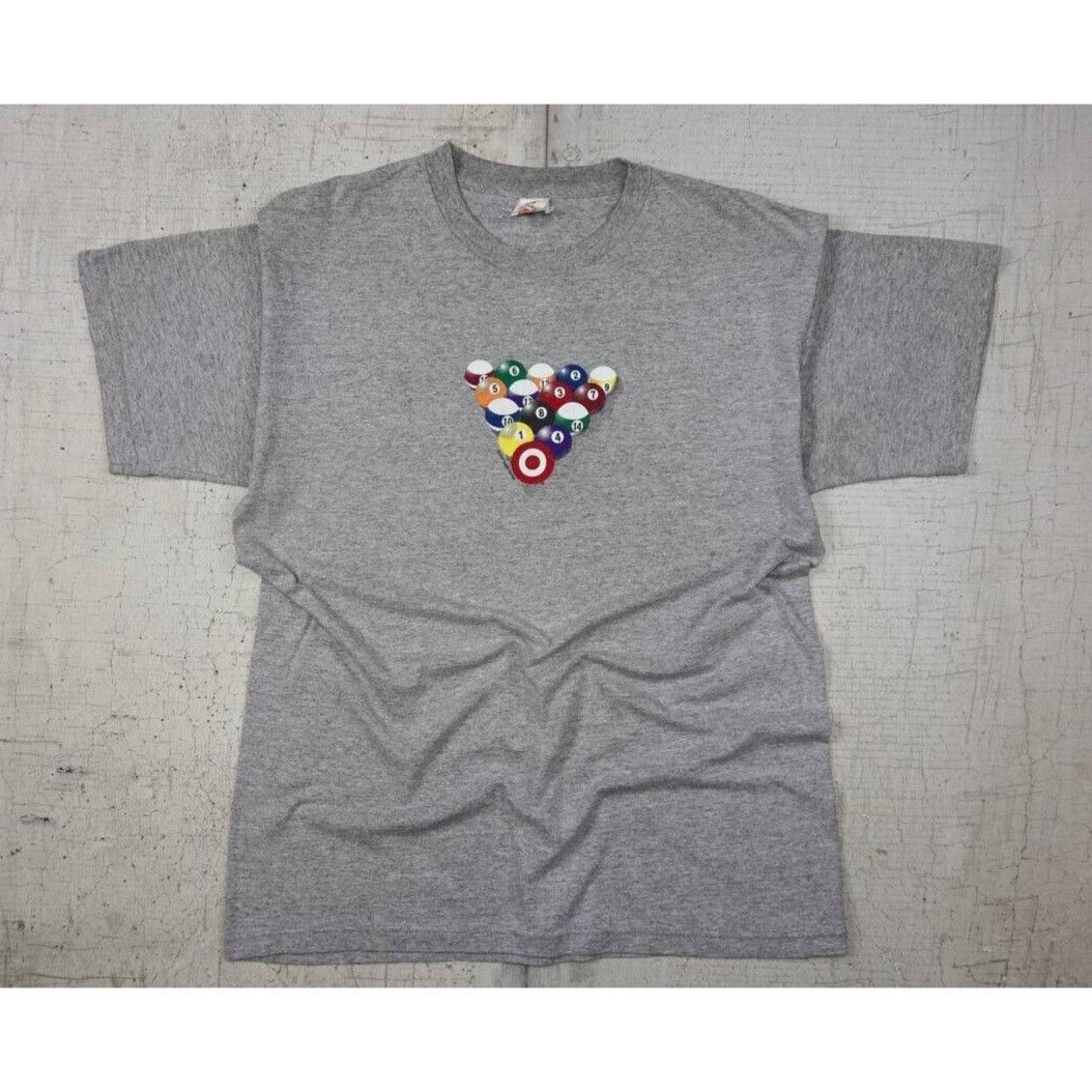 Vintage Vintage 2000 Y2K Target Stores Billar Balls T Shirt Gray L Size US L / EU 52-54 / 3 - 1 Thumbnail