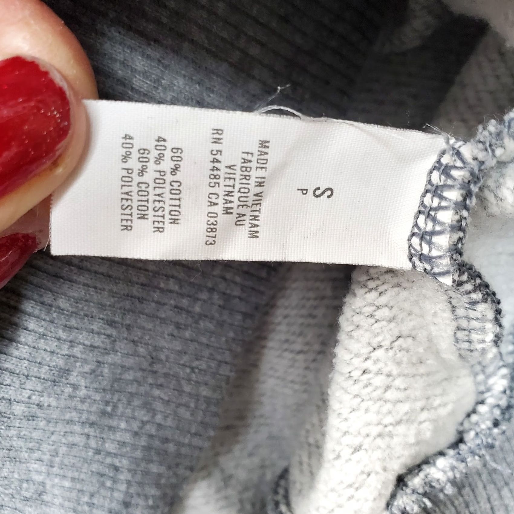 Vintage Aerie Sweatshirt Womens Size S Gray Raglan Sleeve Off-the-Shoulder Tie Front Size S / US 4 / IT 40 - 7 Thumbnail