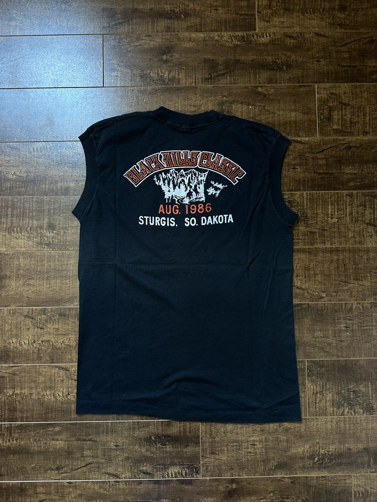 Harley Davidson Vintage 1986 Sturgis Harley Davidson Cut Off Size US L / EU 52-54 / 3 - 2 Thumbnail