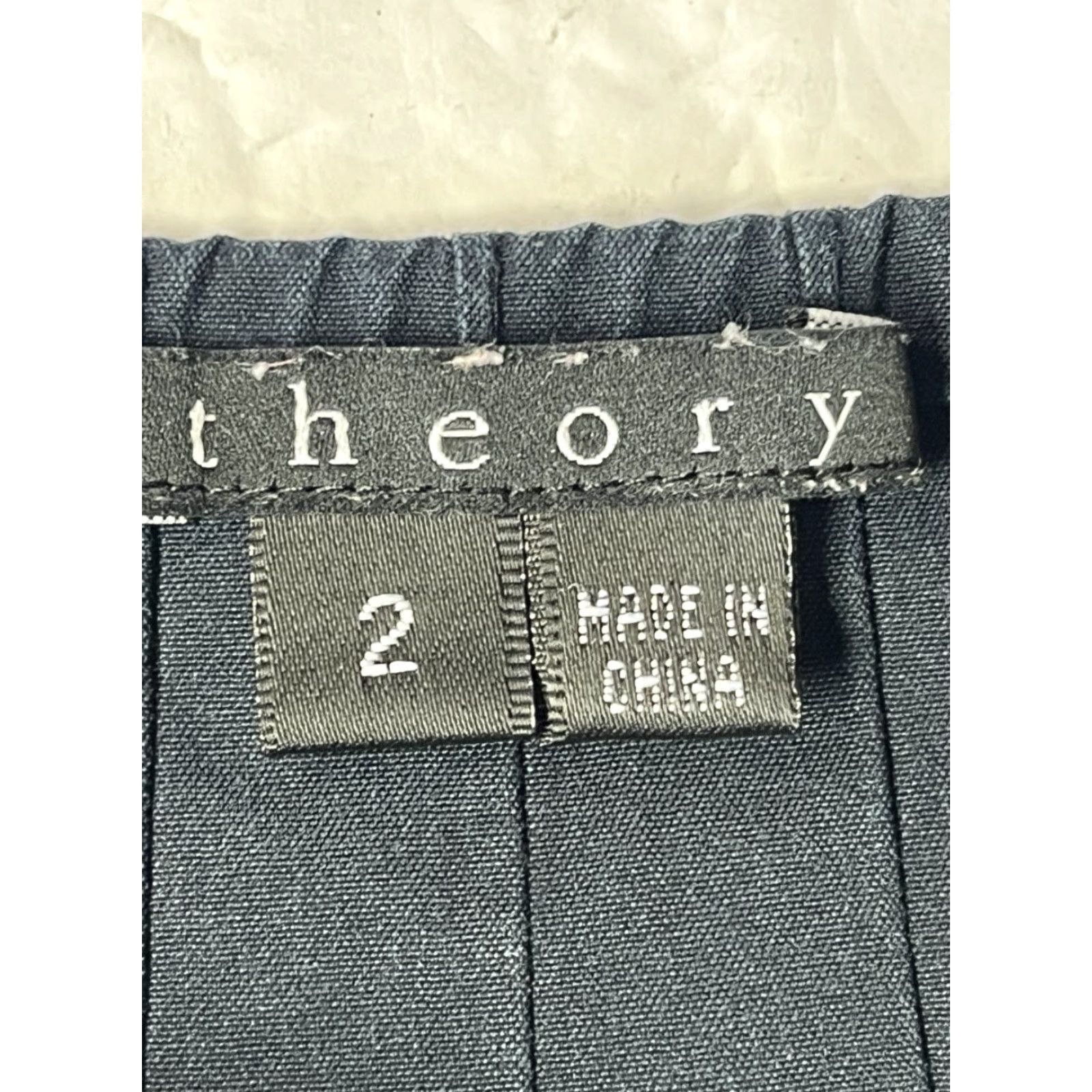 Theory Theory Dress Off Shoulder Pintuck Lightweight Black Knee Length 2 Women Sheath Zipper Satin Cotton 100% Classic Vintage No N/A Size XS / US 0-2 / IT 36-38 - 6 Thumbnail