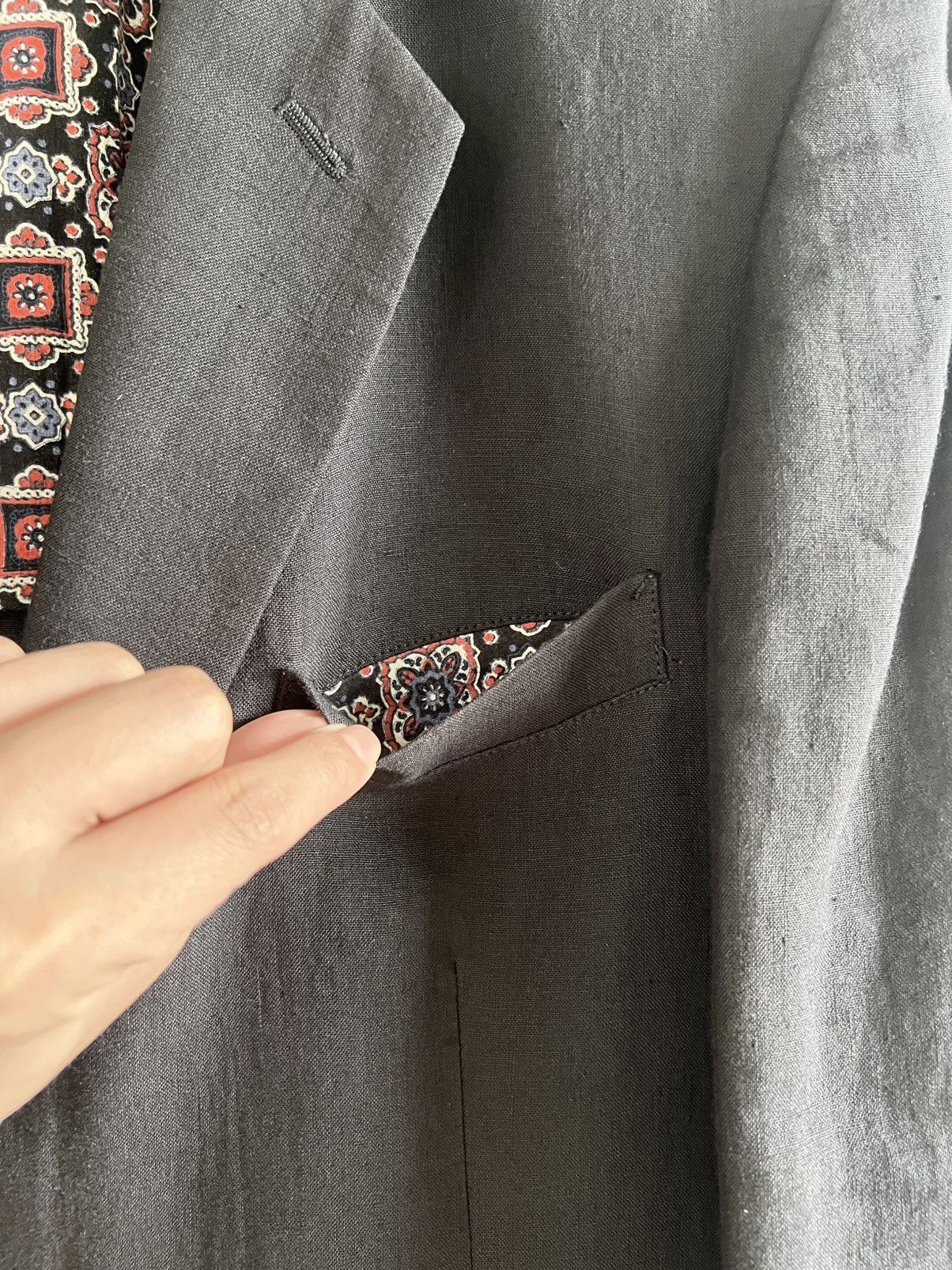 Yohji Yamamoto Yohji Yamamoto Costume D'Homme - Linen 2BS Tailored Jacket Size US M / EU 48-50 / 2 - 6 Thumbnail