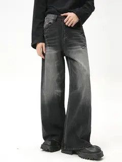 Jean VIBE Baggy Washed Wide Leg Jeans Size US 30 / EU 46 - 5 Thumbnail
