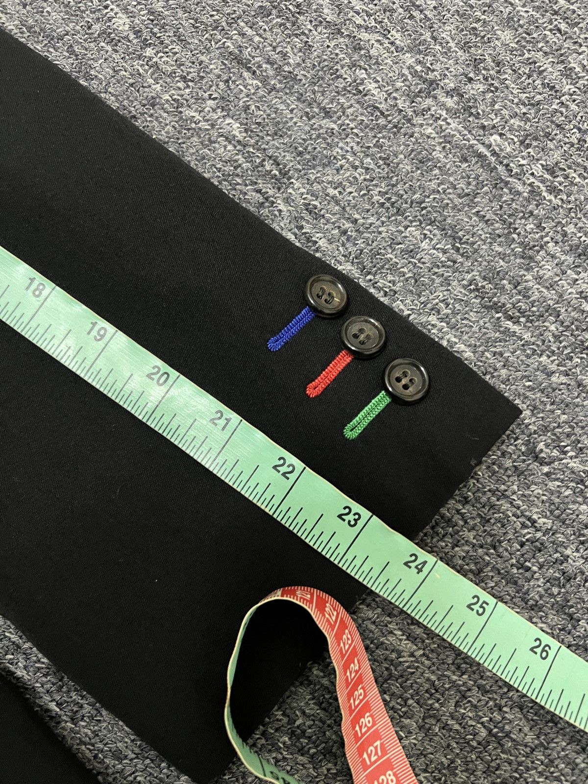 Comme des Garcons Homme Plus Vintage 1988 Comme Des Garçons black Wool Blazer Size 42R - 18 Thumbnail
