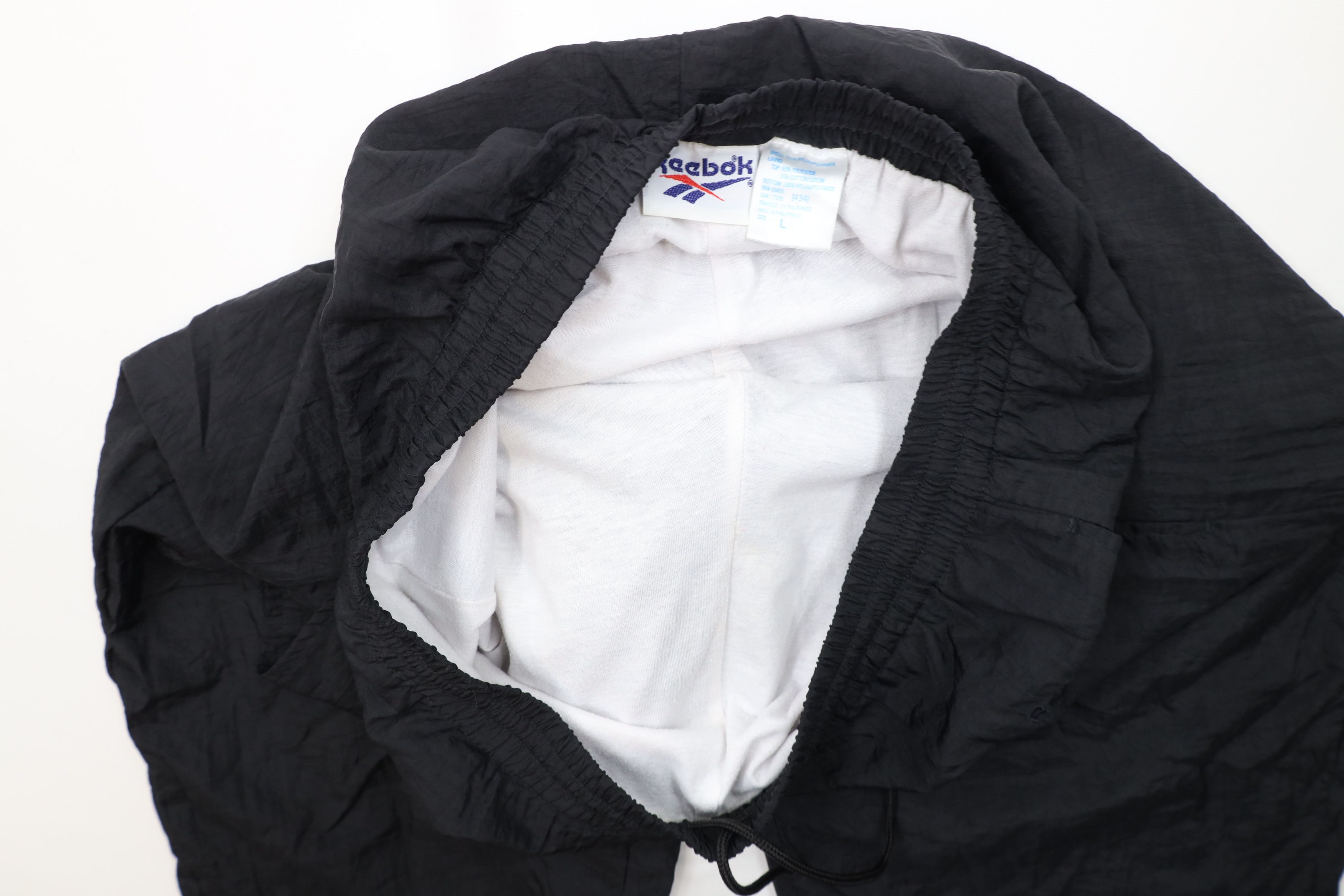 Reebok Vintage 90s Reebok Lined Windbreaker Joggers Pants Black Size US 36 / EU 52 - 10 Thumbnail