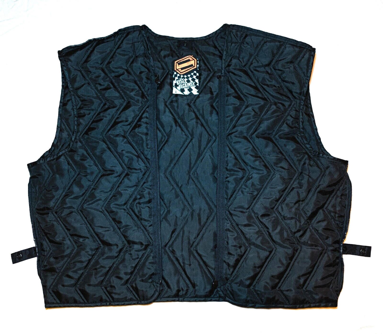 Designer Rare Original Rise Against Biker Jacket Vest Size L/XL Size ONE SIZE - 2 Thumbnail