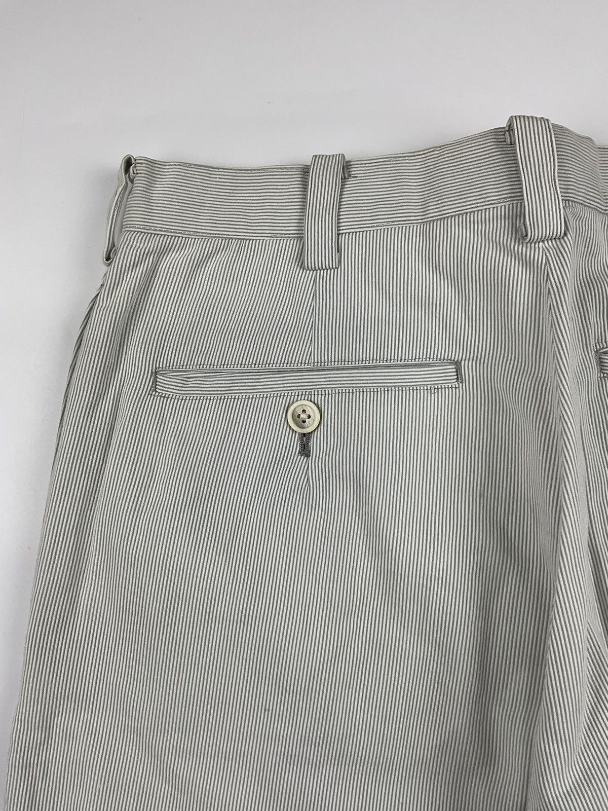 Yohji Yamamoto Ys for Men - Yohji Yamamoto S/S'95 Pinstripe Wide Pants Size US 30 / EU 46 - 6 Thumbnail
