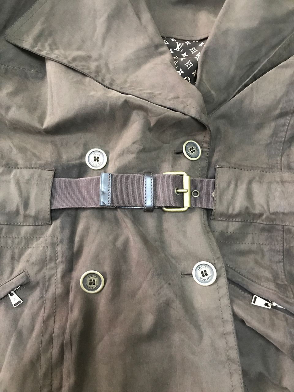 Louis Vuitton Vintage Louis Vuitton Trench Jacket Size M / US 6-8 / IT 42-44 - 13 Thumbnail