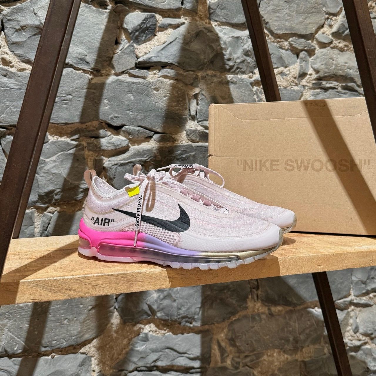 Nike × Off-White Nike X Off-White 10 Elemental Rose Serena Air Max 97 Sneaker Size US 9 / EU 42 - 1 Thumbnail