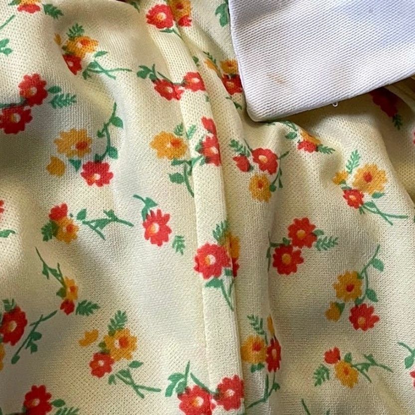 Allegri VINTAGE Allegro 1960's Polyester Floral Dress Shirt Womens Size M / US 6-8 / IT 42-44 - 5 Thumbnail