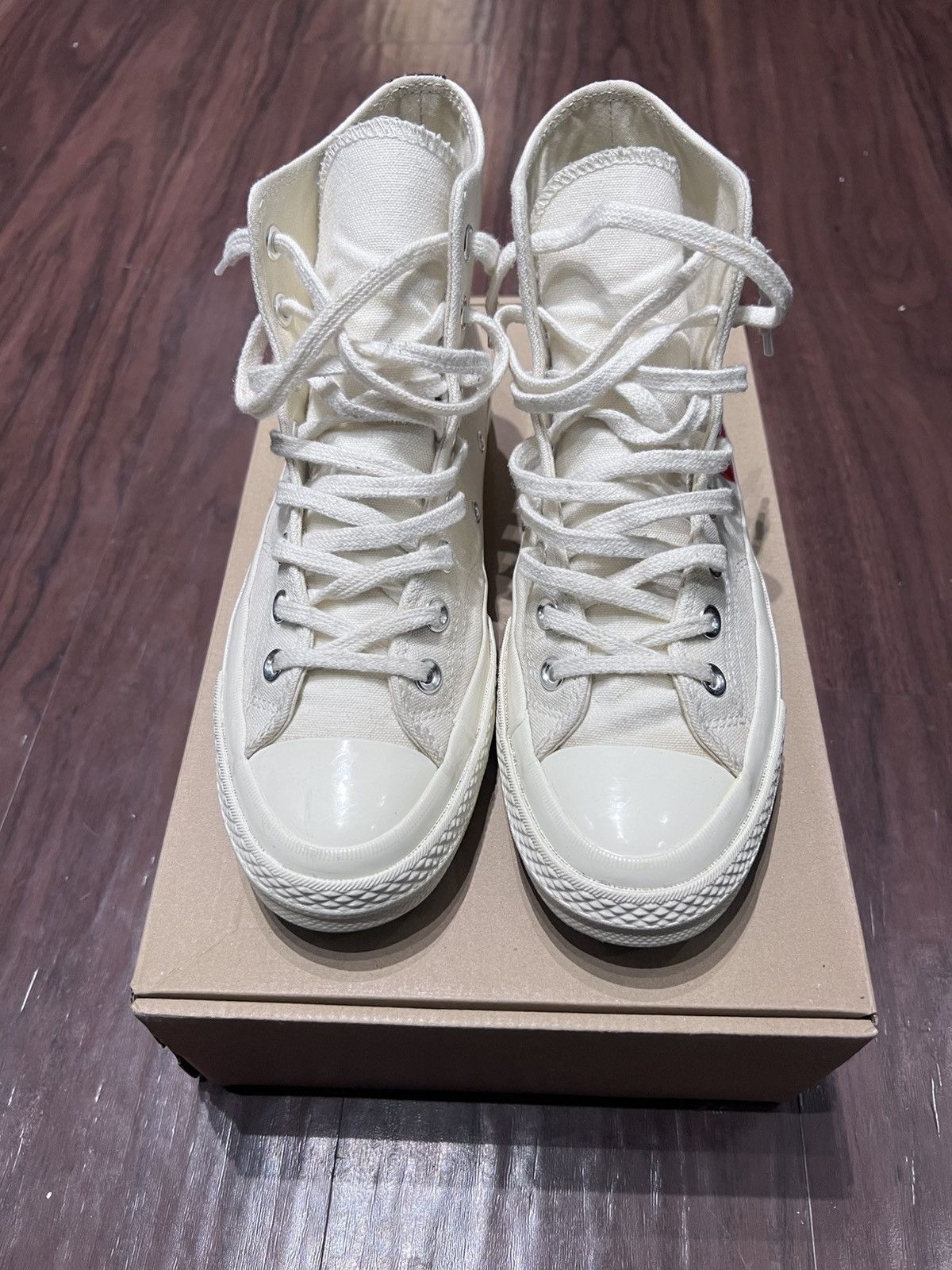 Comme des Garcons PLAY × Converse Converse CDG Play High Top Sneaker Size US 8 / EU 41 - 3 Thumbnail