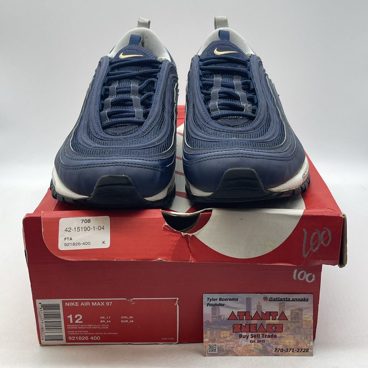 Nike Air max 97 midnight run Size US 12 / EU 45 - 2 Thumbnail