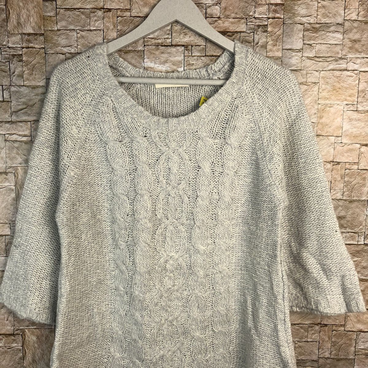 Homespun Knitwear × Japanese Brand × Vintage Japanese Brand Grey vintage Knitwear #A928 Size L / US 10 / IT 46 - 5 Thumbnail