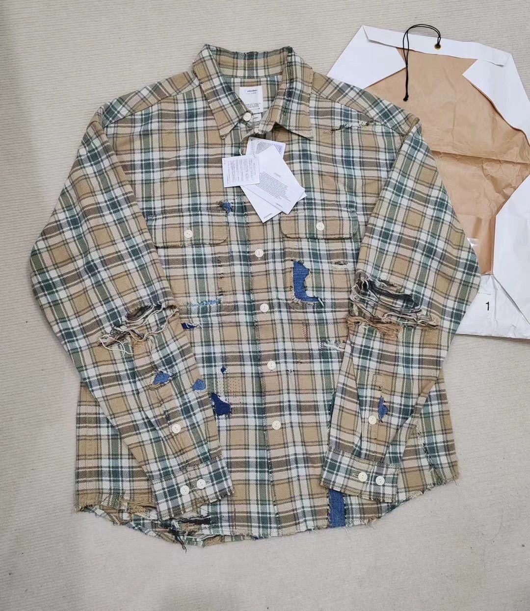 Visvim VISVIM 20SS LUMBER SHIRT CRASH Size US S / EU 44-46 / 1 - 1 Thumbnail