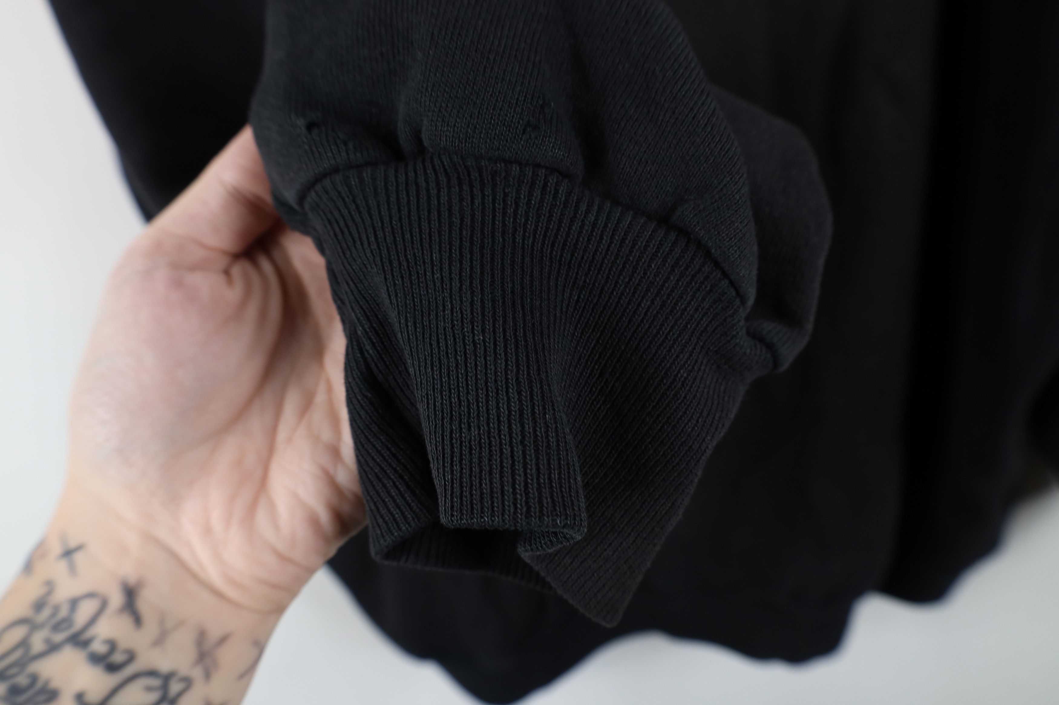 Vintage Vintage 90s Streetwear Blank Crewneck Sweatshirt Black Size US XXL / EU 58 / 5 - 9 Thumbnail