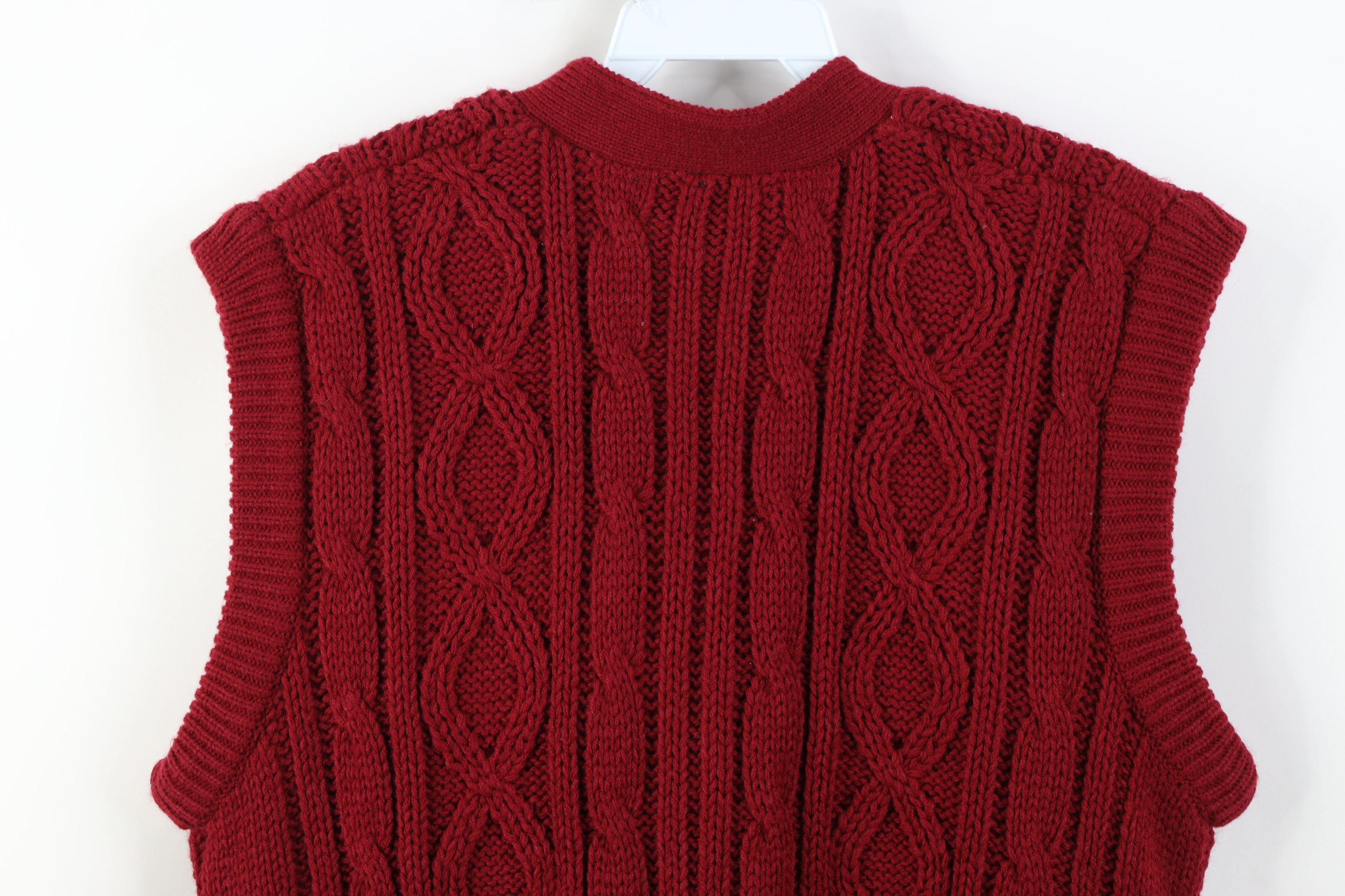 Vintage Vintage 70s Streetwear Knit Fisherman Cardigan Sweater Vest Size US L / EU 52-54 / 3 - 9 Thumbnail