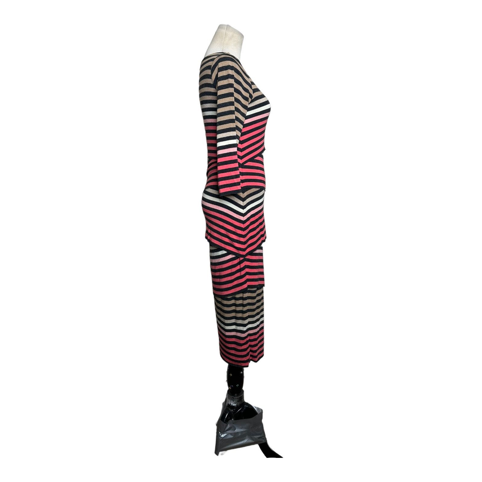 Bailey 44 Bailey/44 Striped Knit Column Midi Dress Size S Size S / US 4 / IT 40 - 14 Thumbnail