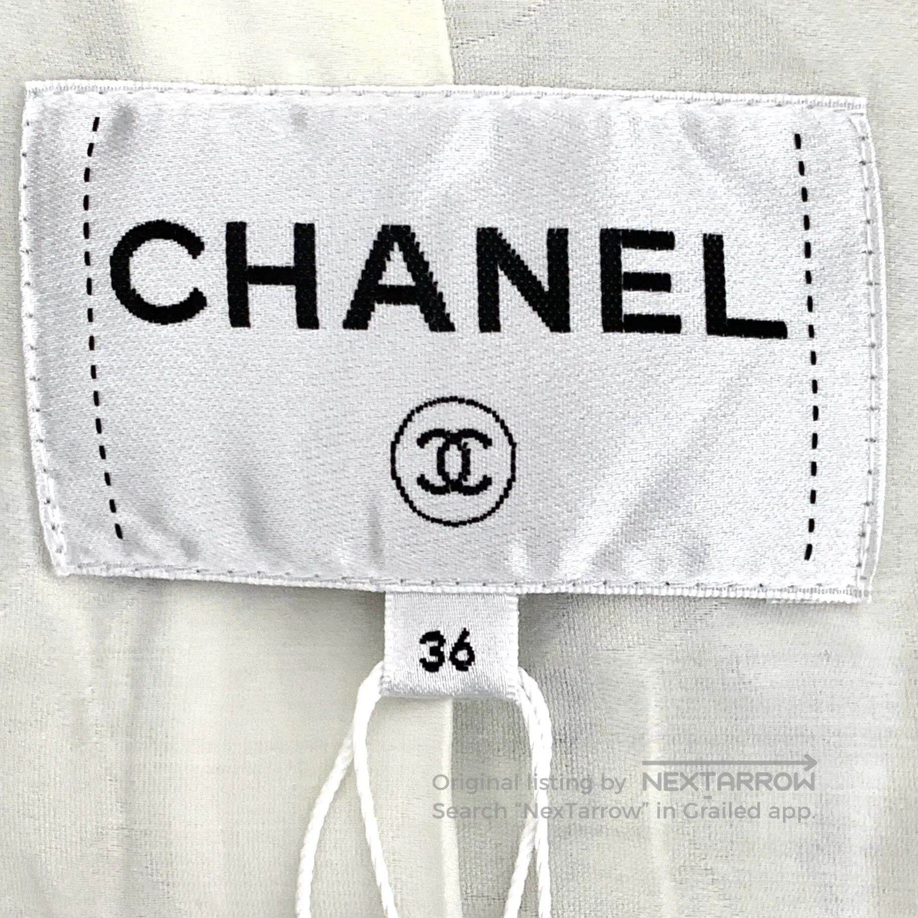 Chanel Chanel Color-blocked collar single-breasted long-sleeve kn Size XS / US 0-2 / IT 36-38 - 6 Thumbnail