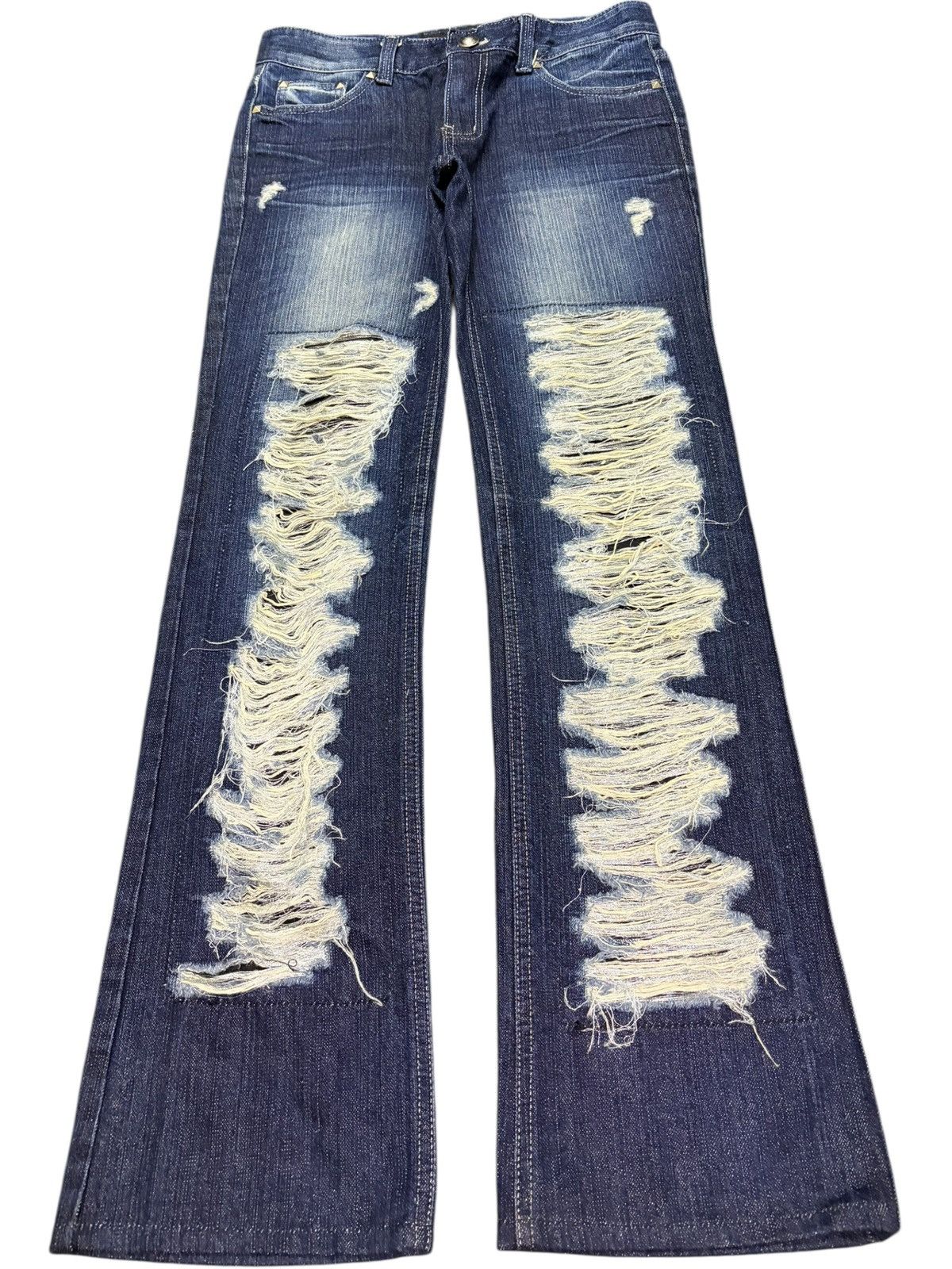 Hysteric Glamour Vintage Japanese Brand Distressed Flare Jeans Size 30" / US 8 / IT 44 - 1 Thumbnail
