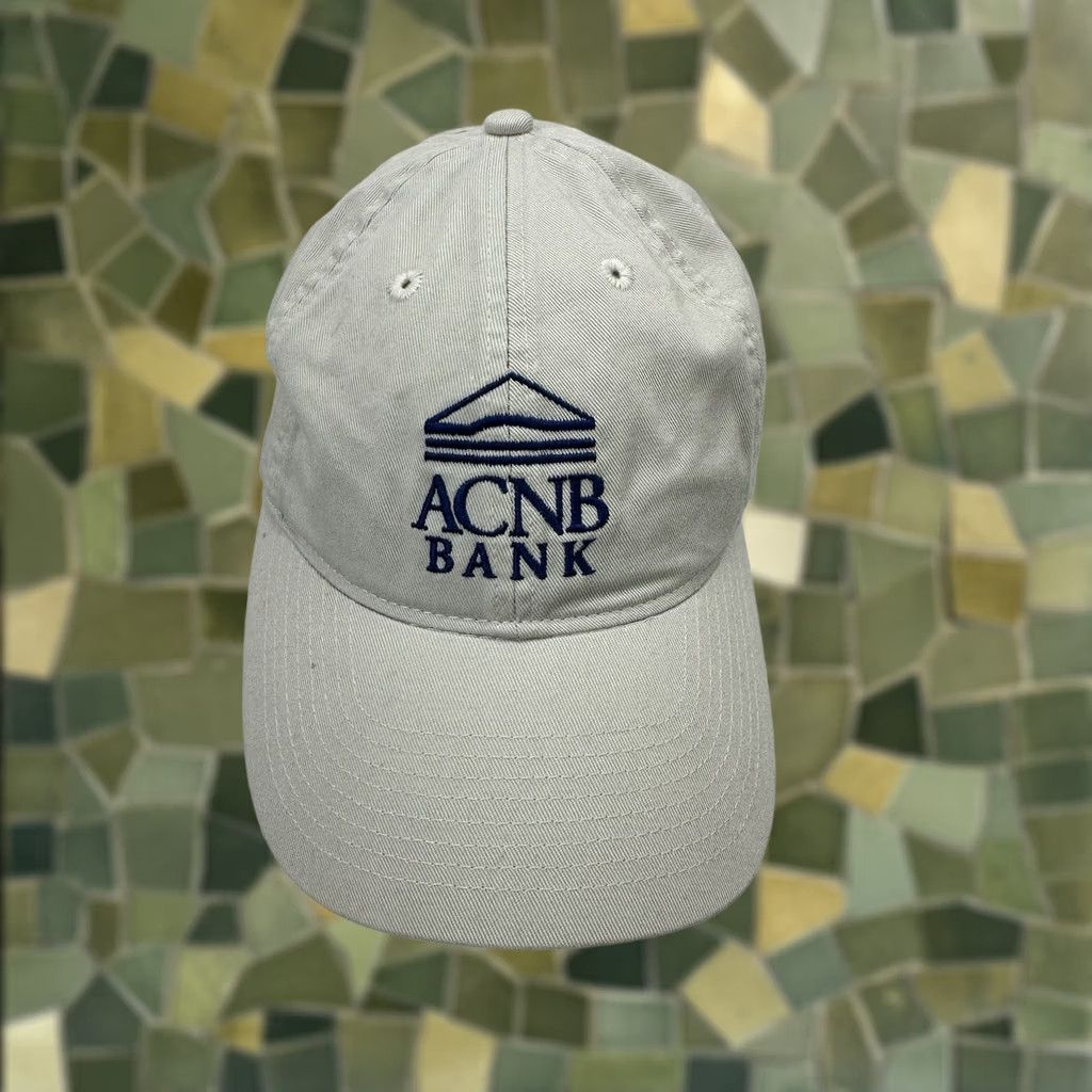Our Legacy Legacy Unisex Baseball Hat Tan ACNB Blue Embroidered Logo Adjustable Hat Mens Baseball Cap Beige Legacy Adjustab Leagacy Size ONE SIZE - 1 Thumbnail