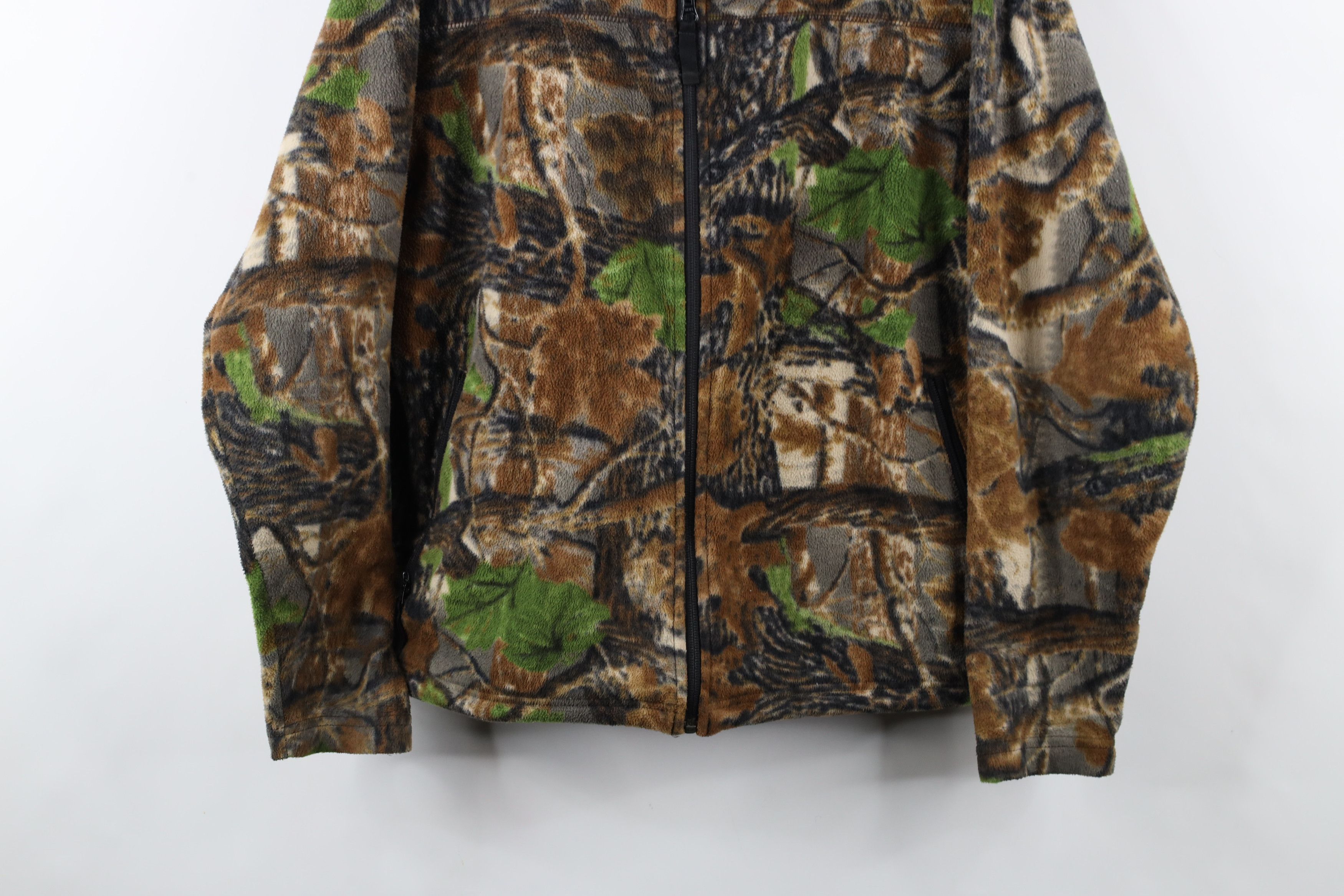Cabelas × Vintage Vintage 90s Cabelas Spell Camouflage Full Zip Fleece Jacket Size US M / EU 48-50 / 2 - 3 Thumbnail