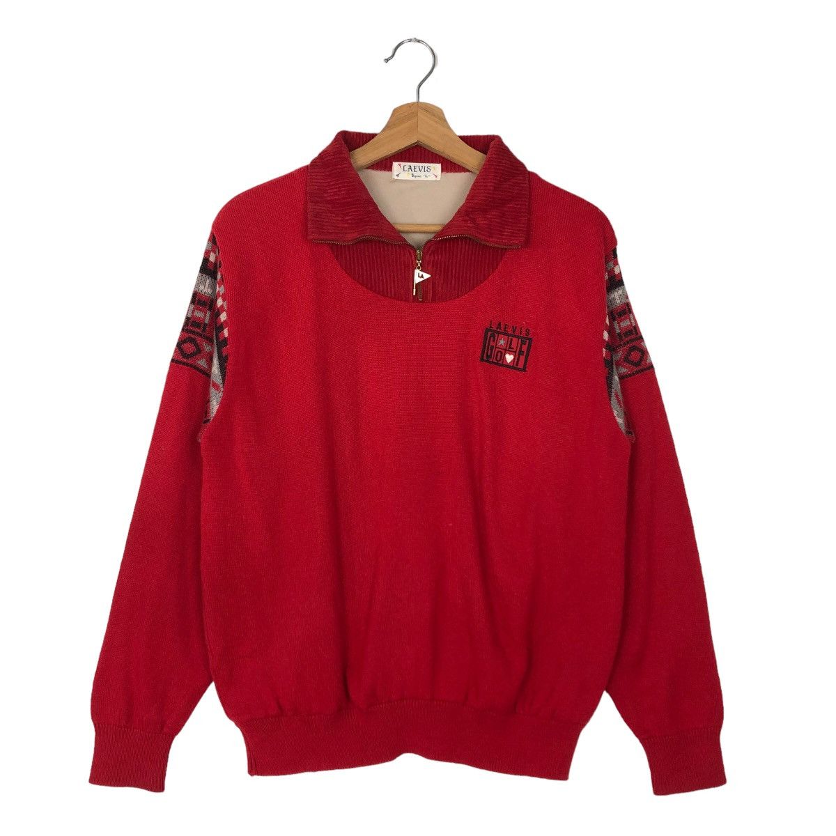 Japanese Brand VINTAGE LAEVIS GOLF COLLAR SWEATSHIRT BIG LOGO JAPAN Size US M / EU 48-50 / 2 - 1 Thumbnail