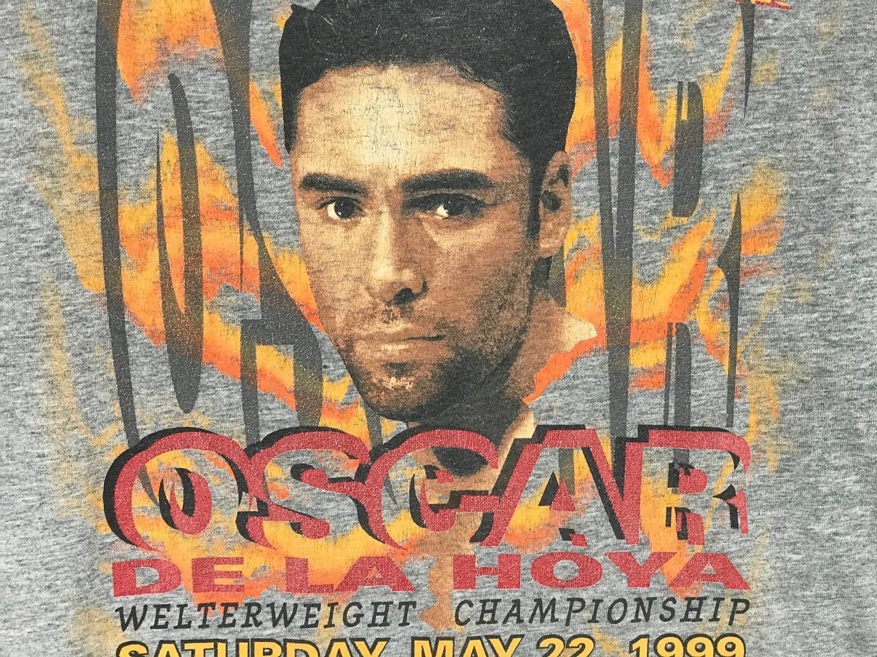Vintage vintage 1999 Oscar De La Hoya Welterweight Championship Size US XL / EU 56 / 4 - 4 Thumbnail