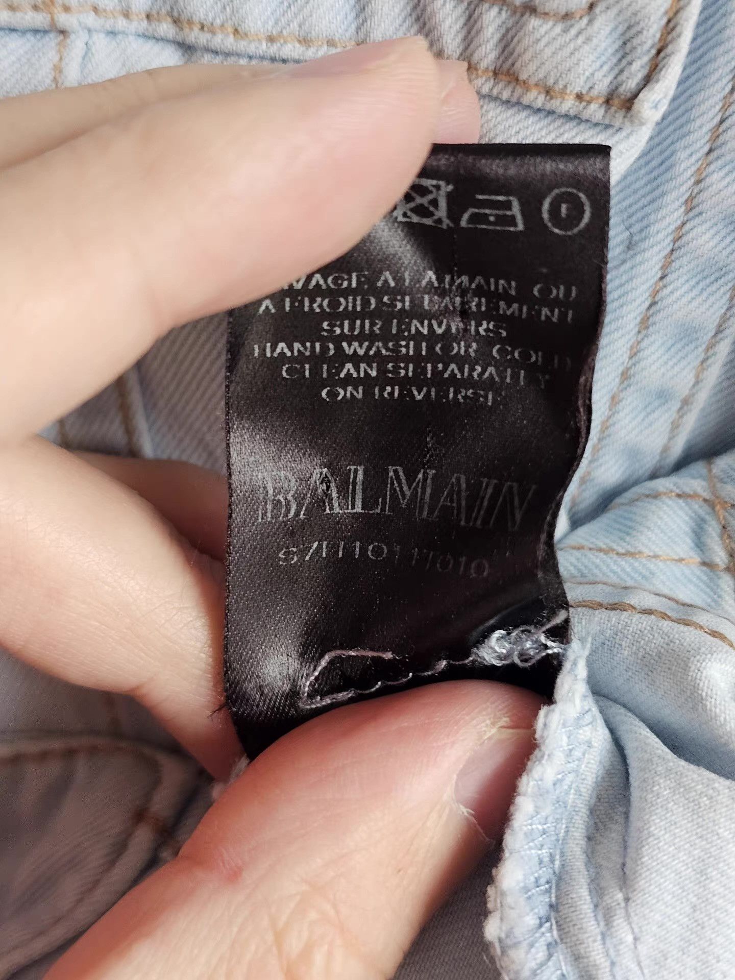 Balmain Balmain washed denim shirt, Size US L / EU 52-54 / 3 - 7 Thumbnail
