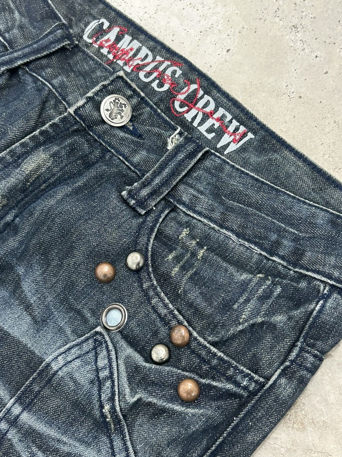 Le Grande Bleu (L.G.B.) Campus Crew Baggy Jeans Embellished Size US 29 - 8 Thumbnail